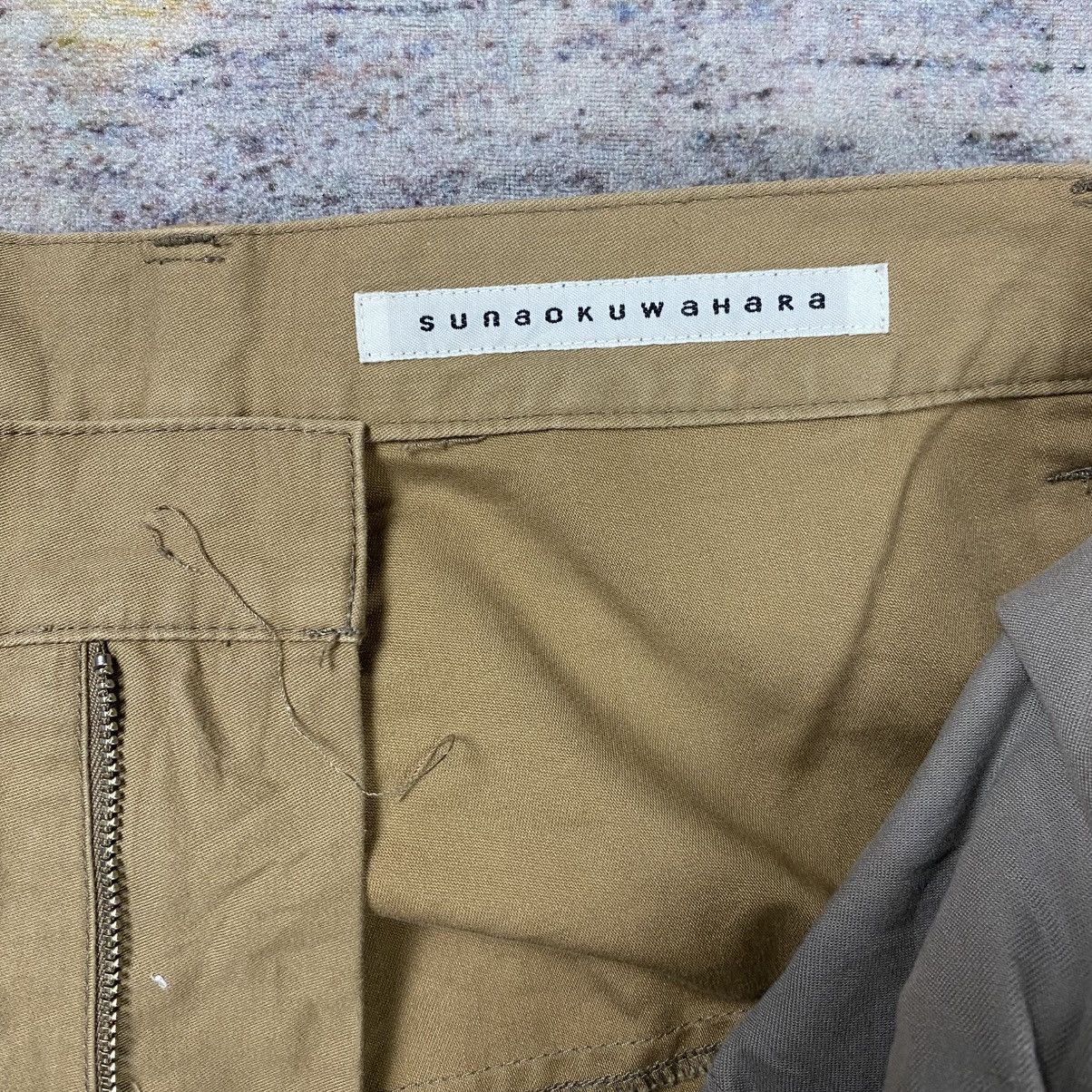 Japanese Brand Sunaokuwahara buckle back drop crotch pants Size US 28 / EU 44 - 6 Thumbnail