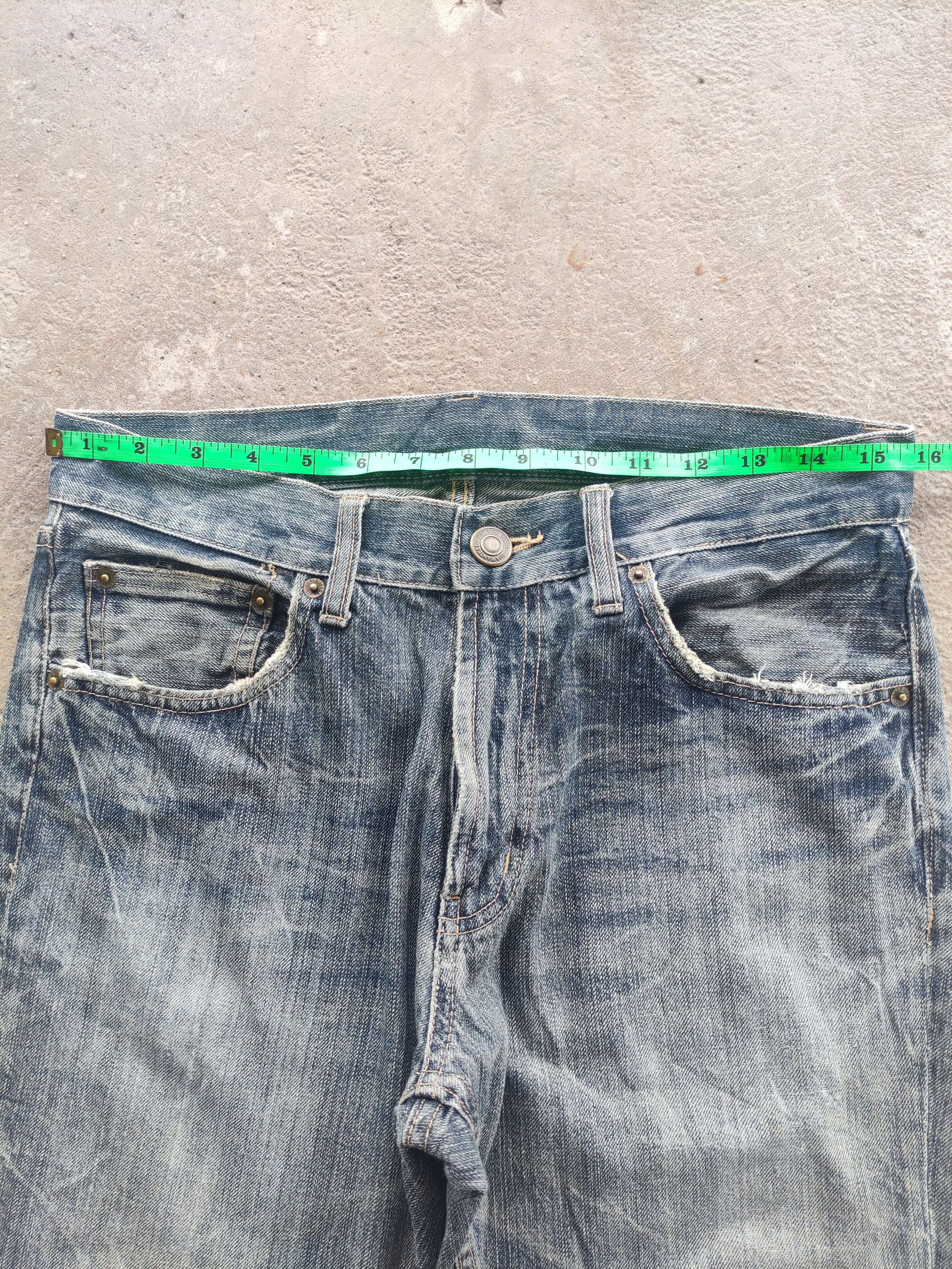 Japanese Brand Vintage Japanese Brand Flare Denim Distress Faded Pants Size US 31 - 6 Thumbnail