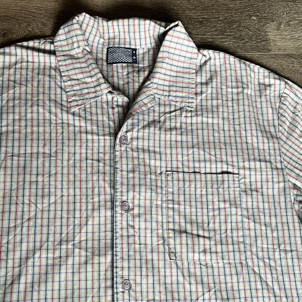 JNCO Vintage 90s Kikwear JNCO Jeans Plaid Check S/S Button Shirt Size US L / EU 52-54 / 3 - 3 Thumbnail