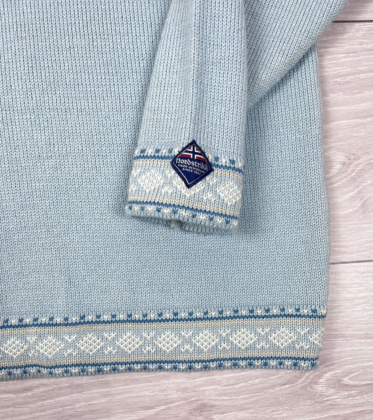 Dale Of Norway Nordstrikk Made In Norway Wool Quarter Zip Knit Sweater Size US XXL / EU 58 / 5 - 4 Thumbnail