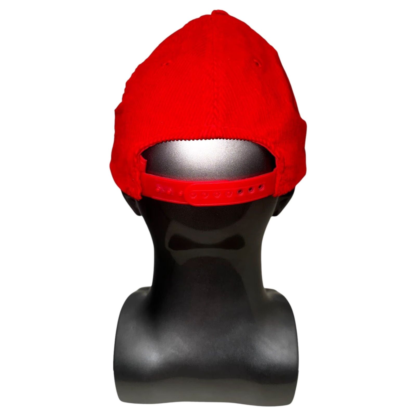 Disney VINTAGE Dick Tracy Hat Disney Corduroy Snapback Mens Cap Movie Promo 1990 Adjustable Red Cotton Corduroy Disney Vintage Men Cap Mens Size ONE SIZE - 4 Thumbnail