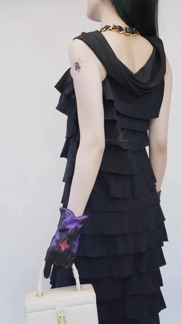 Fendi Fendi Vintage Black Silk Tulle Hepburn Evening Gown IT40 S Size S / US 4 / IT 40 - 2 Thumbnail
