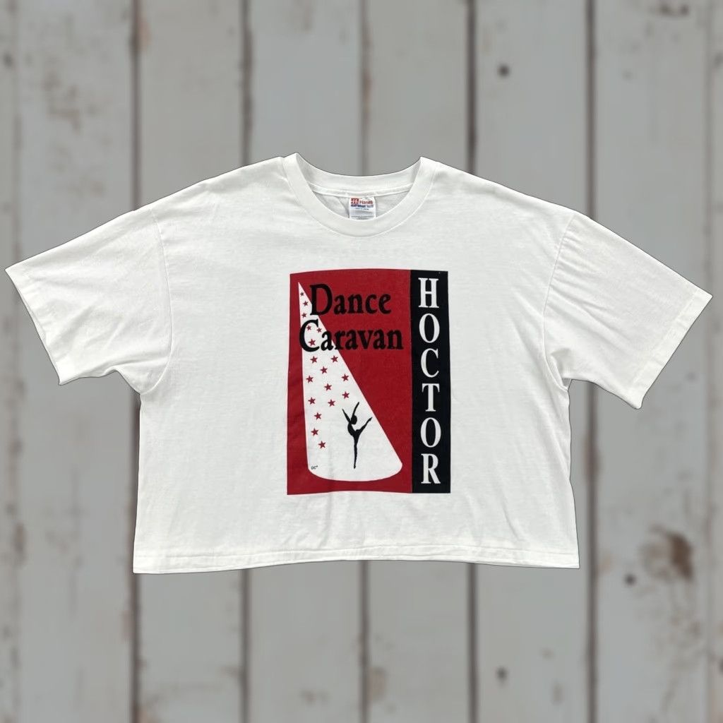 Hanes VINTAGE Hanes Shirt XL White 1990s Cropped Single Stitch USA Made Women's Sportswear Beach Style Mens Womens Girls Size XL / US 12-14 / IT 48-50 - 1 Thumbnail