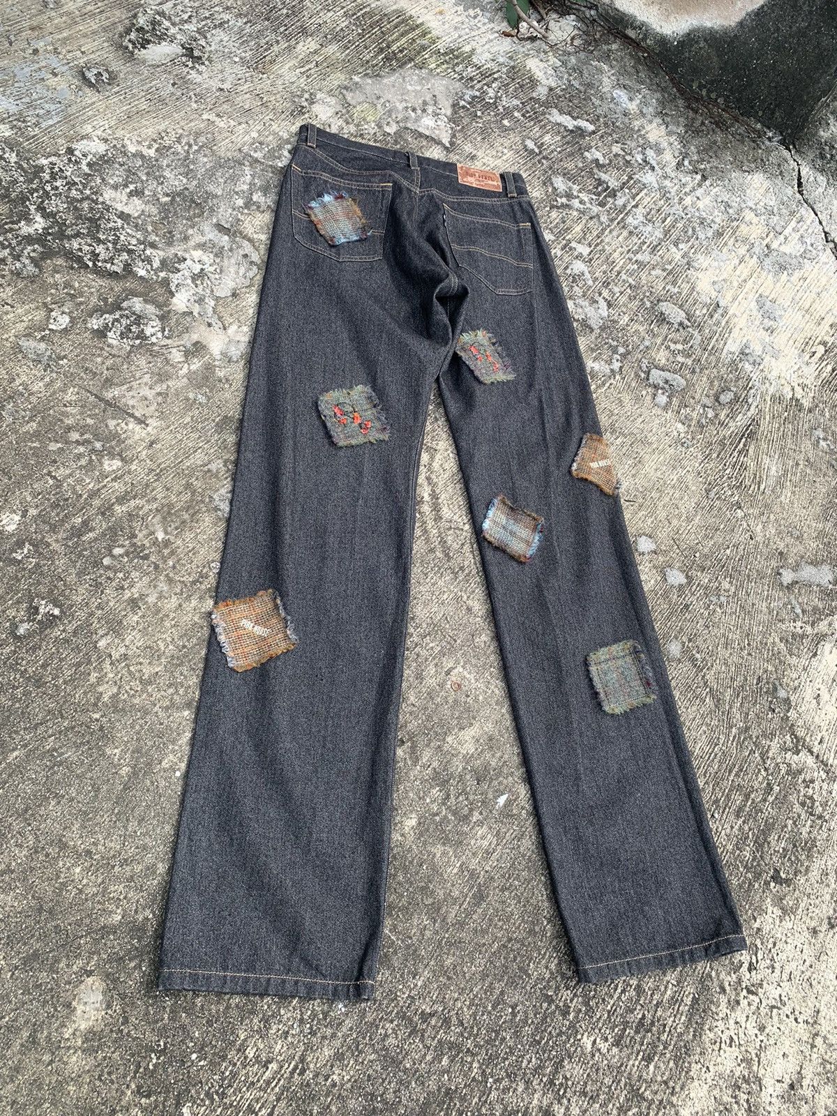 Helmut Lang × Karl Helmut × Pink House Rare🔥 pink house by helmut lang patchwork denim Size US 31 - 9 Thumbnail
