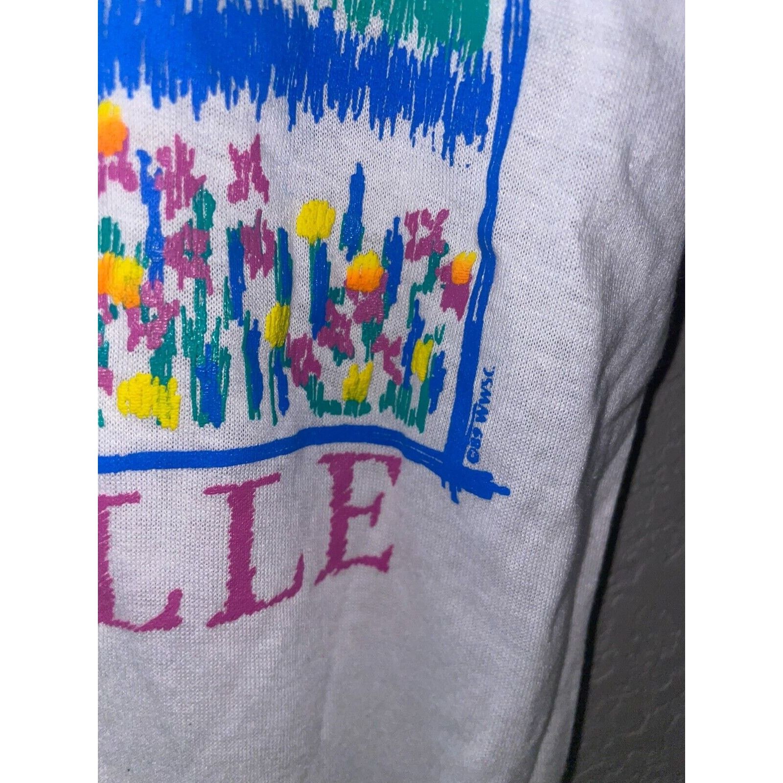Jerzees Vintage Test Print Shirt Louisville Jackson Hole White L Tee Size US M / EU 48-50 / 2 - 5 Thumbnail