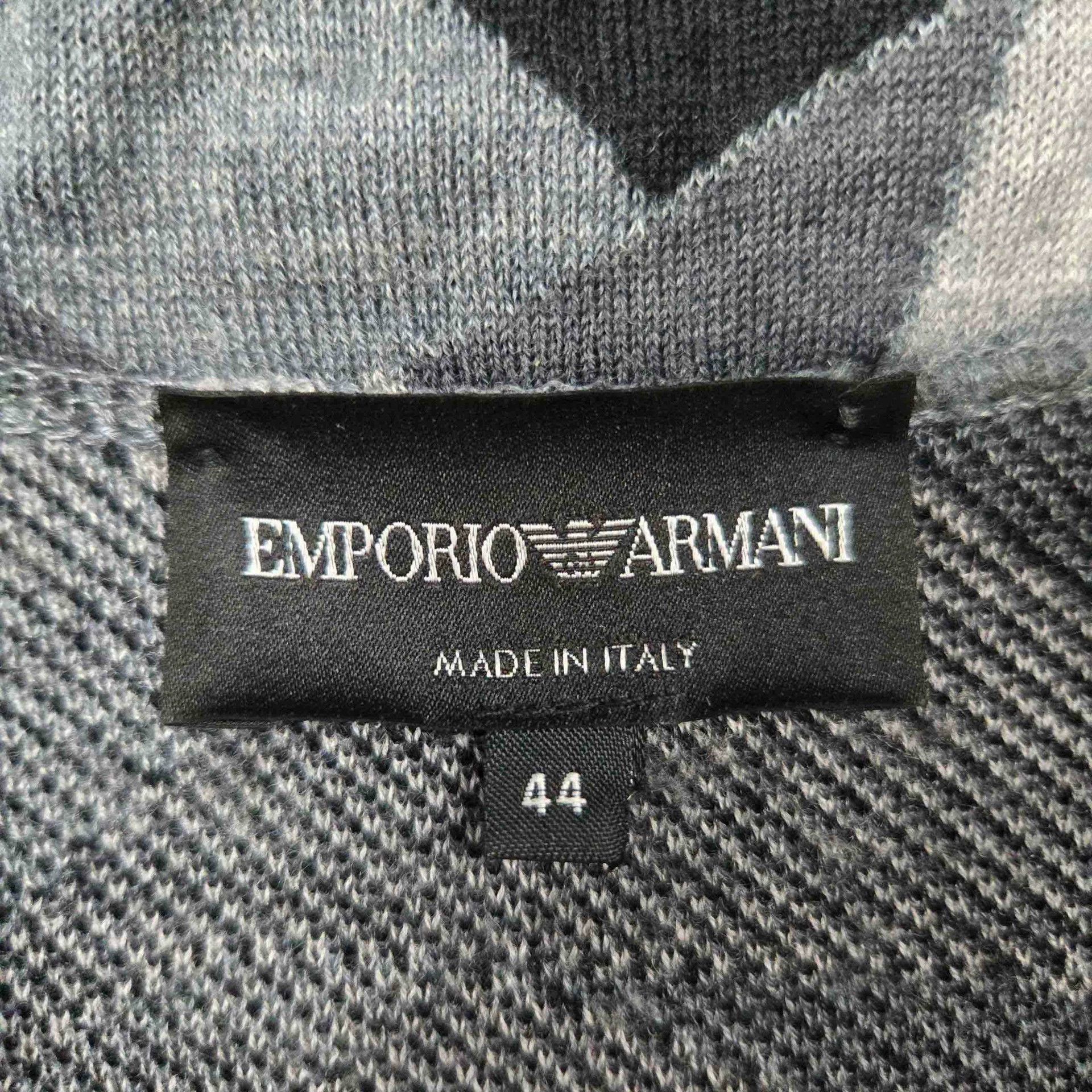 Emporio Armani Emporio Armani Men's Knit Pattern Jacket Size US M / EU 48-50 / 2 - 3 Thumbnail