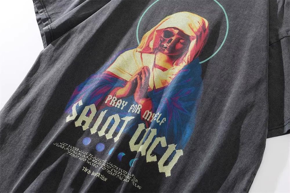Japanese Brand × Vintage Skull and Devil Print Distressed T-shirt Size US L / EU 52-54 / 3 - 4 Thumbnail