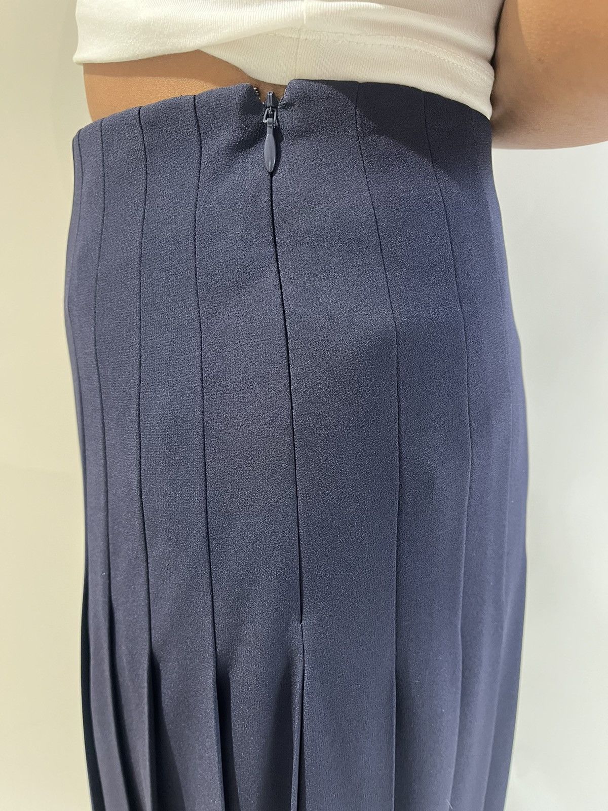 Undercover Undercover Pleated Navy Skirt Size 26" / US 2 / IT 38 - 5 Thumbnail