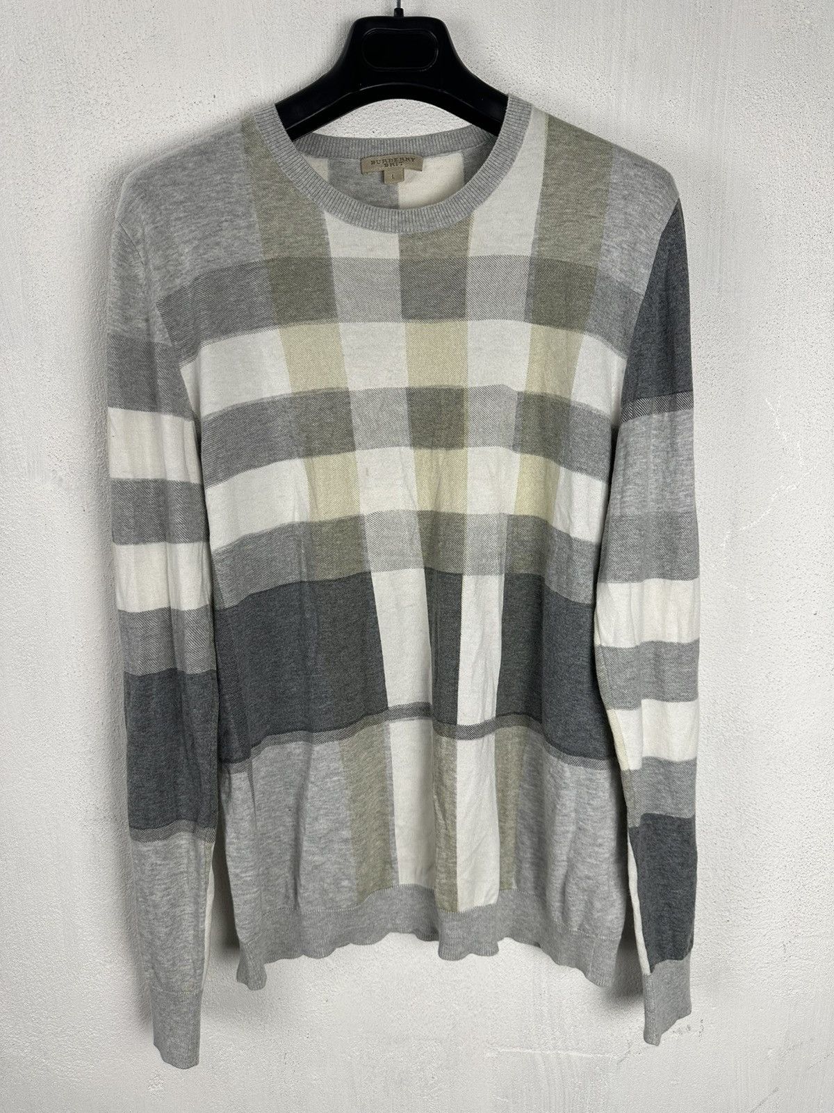 Burberry Vintage Burberry Brit sweater grey Size US L / EU 52-54 / 3 - 1 Thumbnail