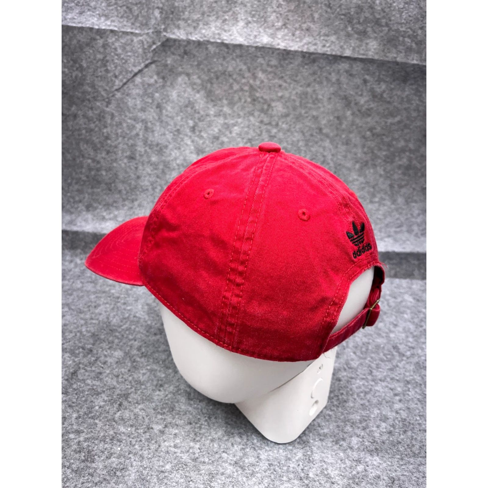 Adidas ADIDAS Hat Cap Baseball Adjustable One Size Red Cotton Golf 90s Style Mens Navy Brand? Size ONE SIZE - 5 Thumbnail