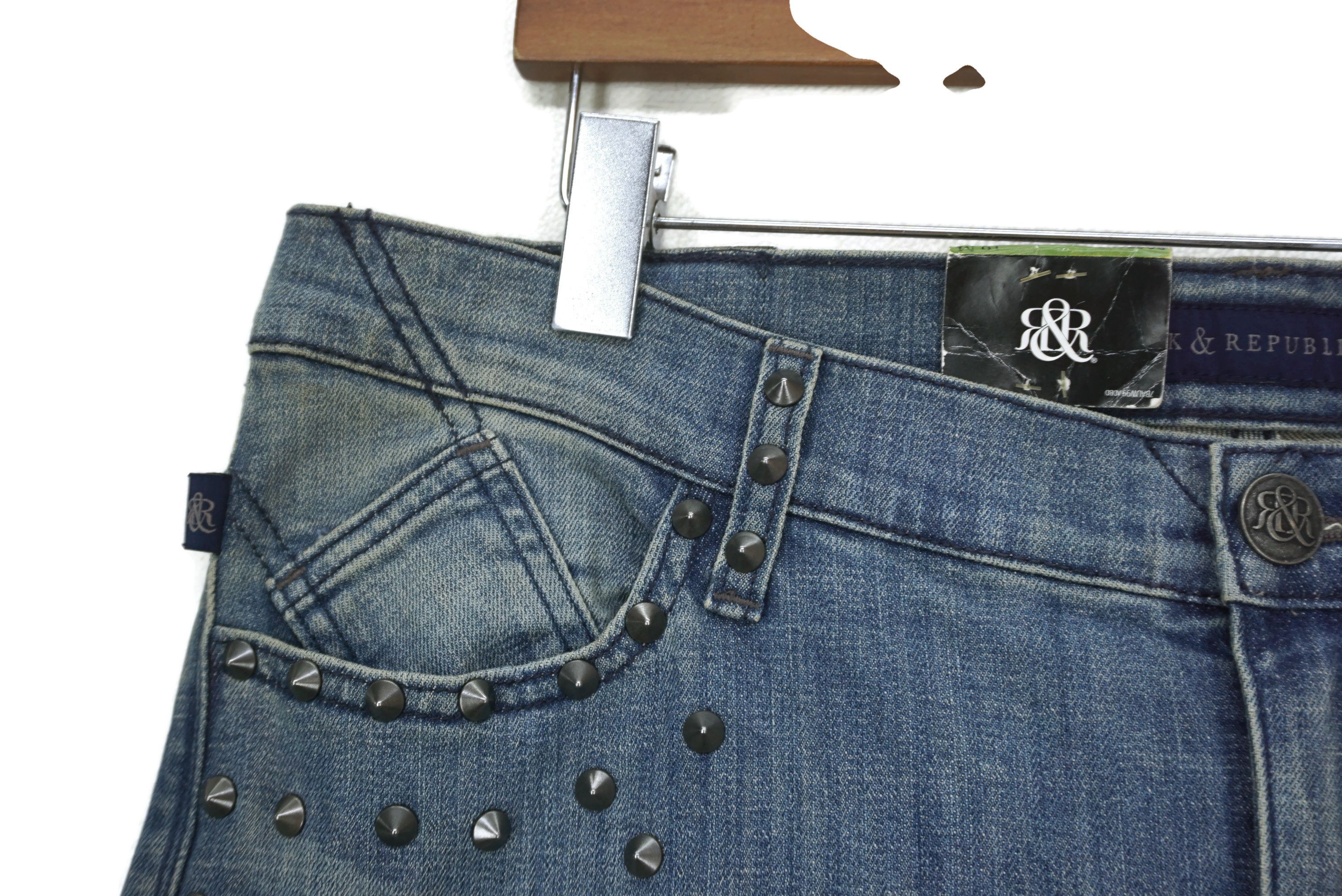 Rock & Republic Kasandra Jeans fits W38xL33 Bondage Bootcut Studded Denim Size 38" / US 16 / IT 52 - 4 Thumbnail