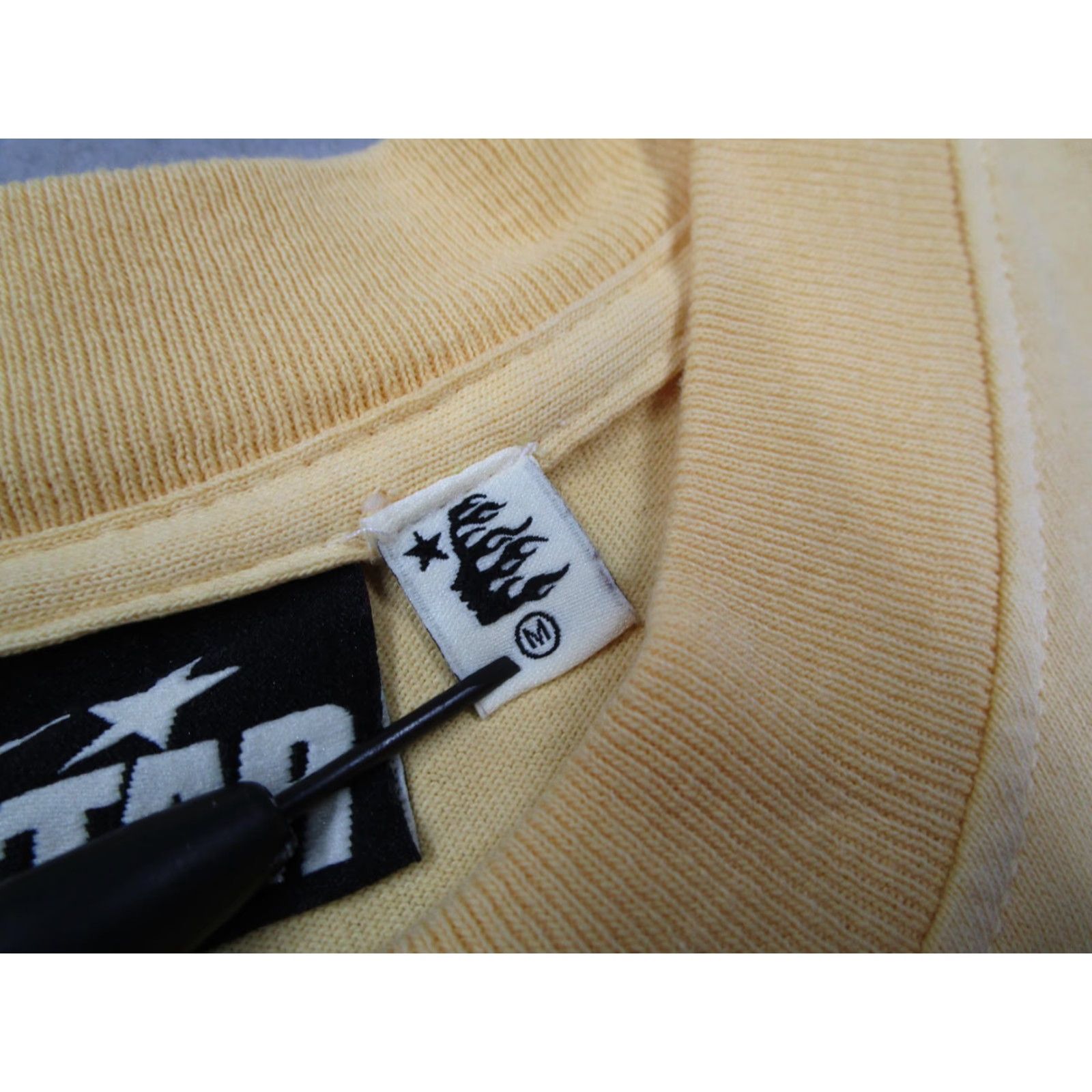 HELLSTAR Hellstar Shirt Mens Medium Yellow Sports Marathon Graphic Tee Streetwear Size US M / EU 48-50 / 2 - 5 Thumbnail