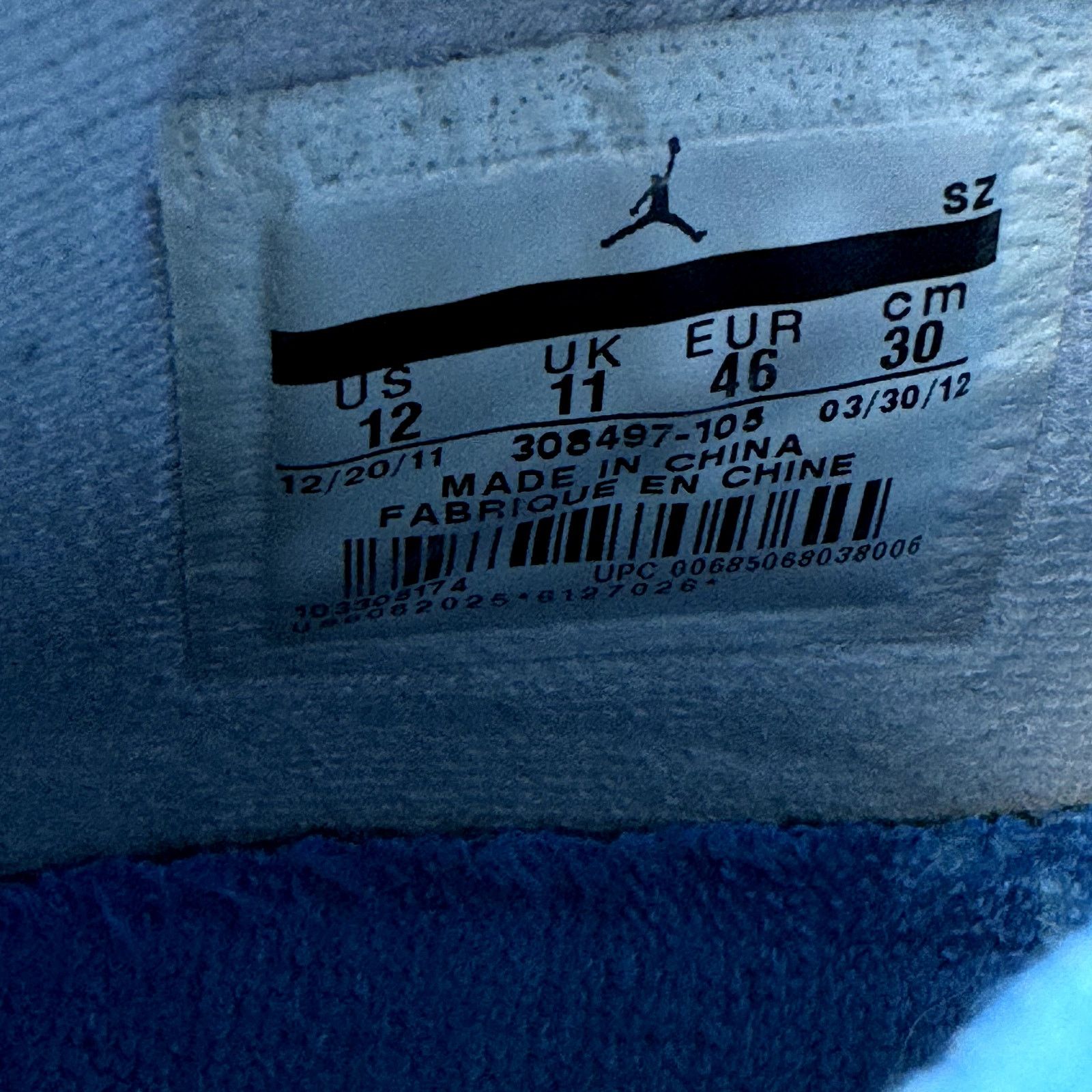 Jordan Brand × Nike Size 12 - Air Jordan 4 Retro Military Blue 2012 Men's Shoes Size US 12 / EU 45 - 8 Thumbnail