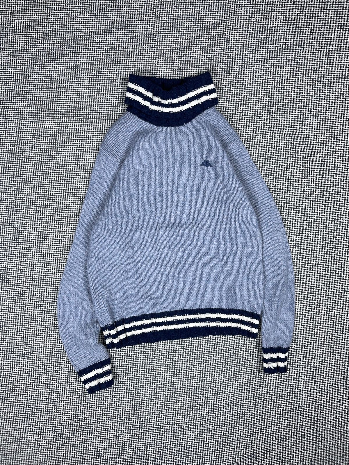 Kappa Vintage Kappa turtleneck golf wool alpaca baby blue sweater Size US M / EU 48-50 / 2 - 2 Thumbnail