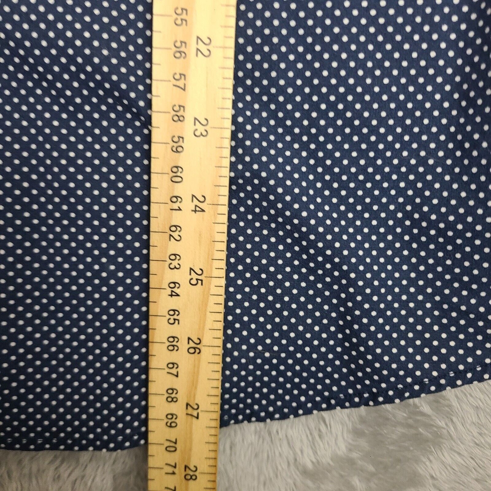 Other Nick Graham Modern Stretch Navy Polka Dot Cotton Dress Shir Size US M / EU 48-50 / 2 - 7 Thumbnail