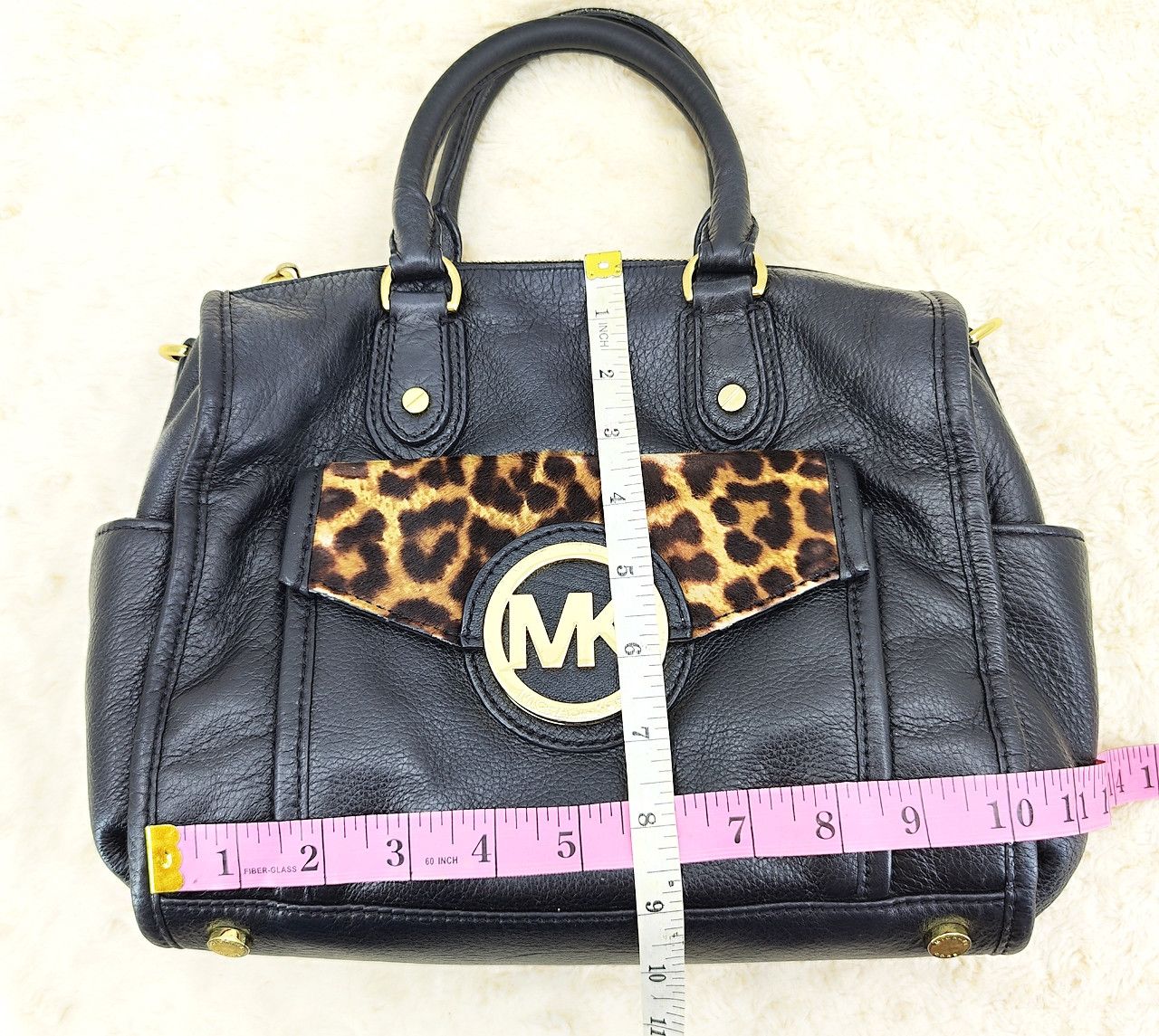 Michael Kors MICHAEL KORS two ways bag full leather with leopard patern Size ONE SIZE - 12 Thumbnail