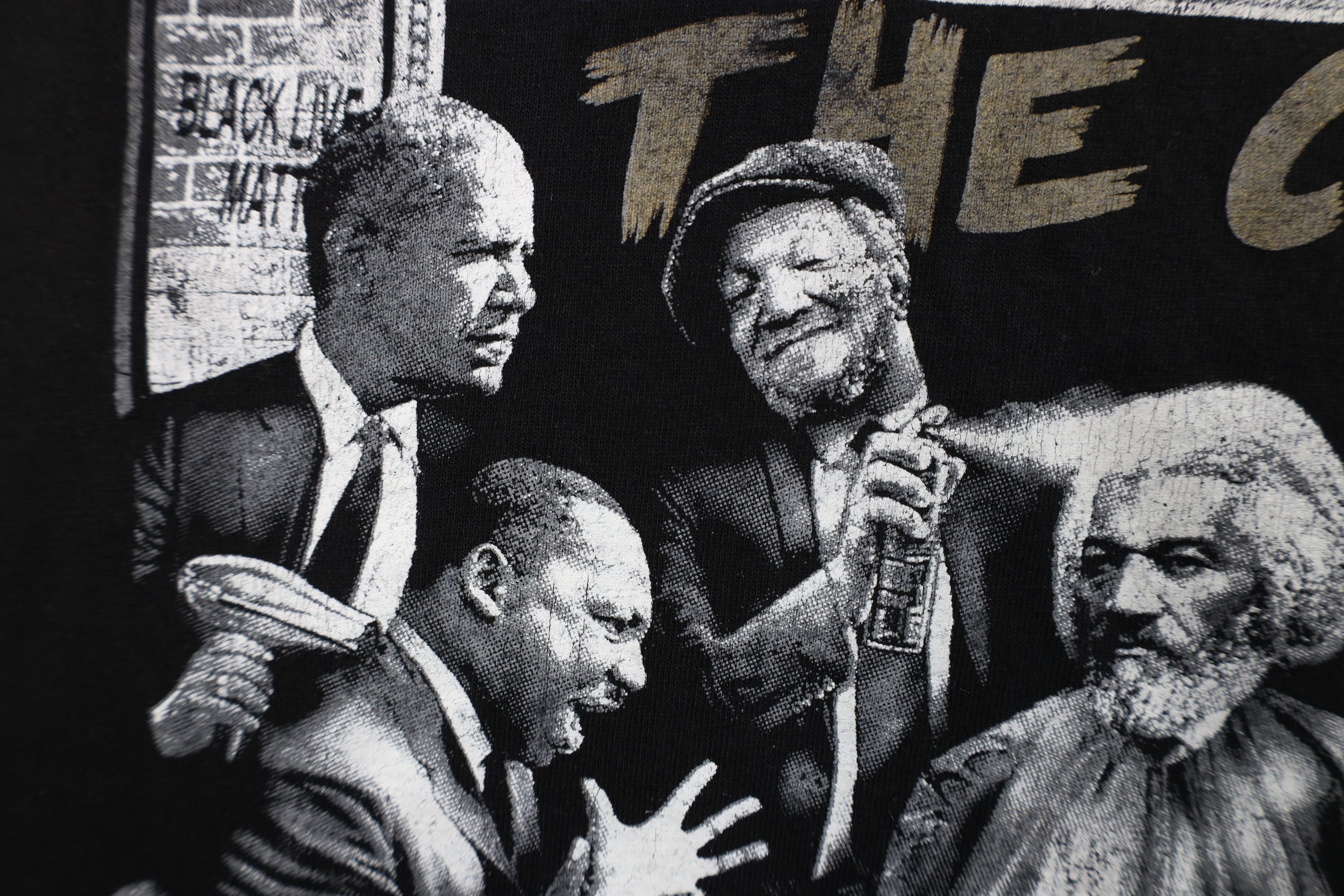 Vintage Streetwear MLK Jr Obama Malcom X Frederick Douglass T-Shirt Size US XXL / EU 58 / 5 - 6 Thumbnail