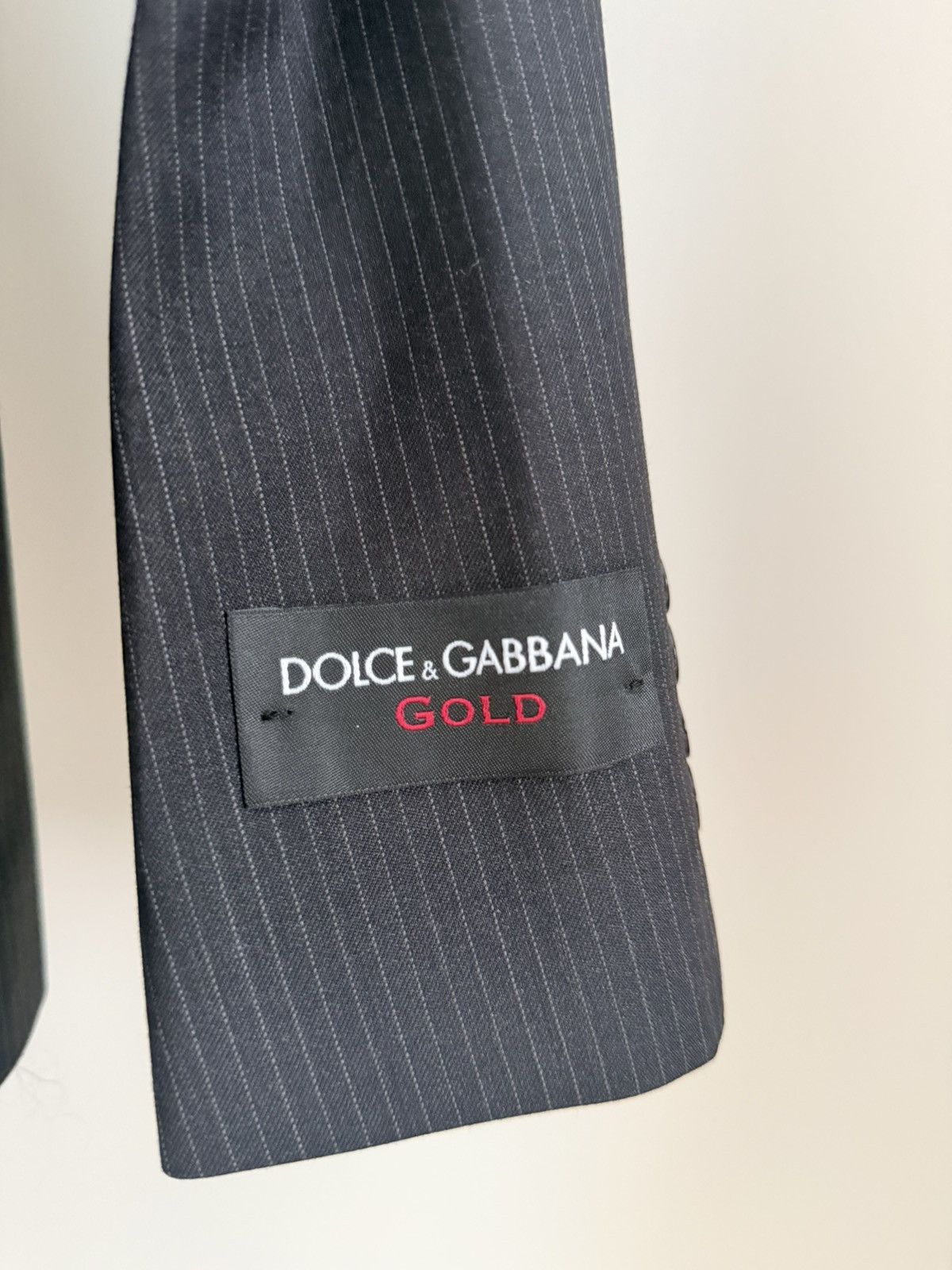 Dolce & Gabbana Dolce & Gabbana GOLD 2-Piece Pinstripe Suit Sz 38R US/48 IT Size 38R - 3 Thumbnail