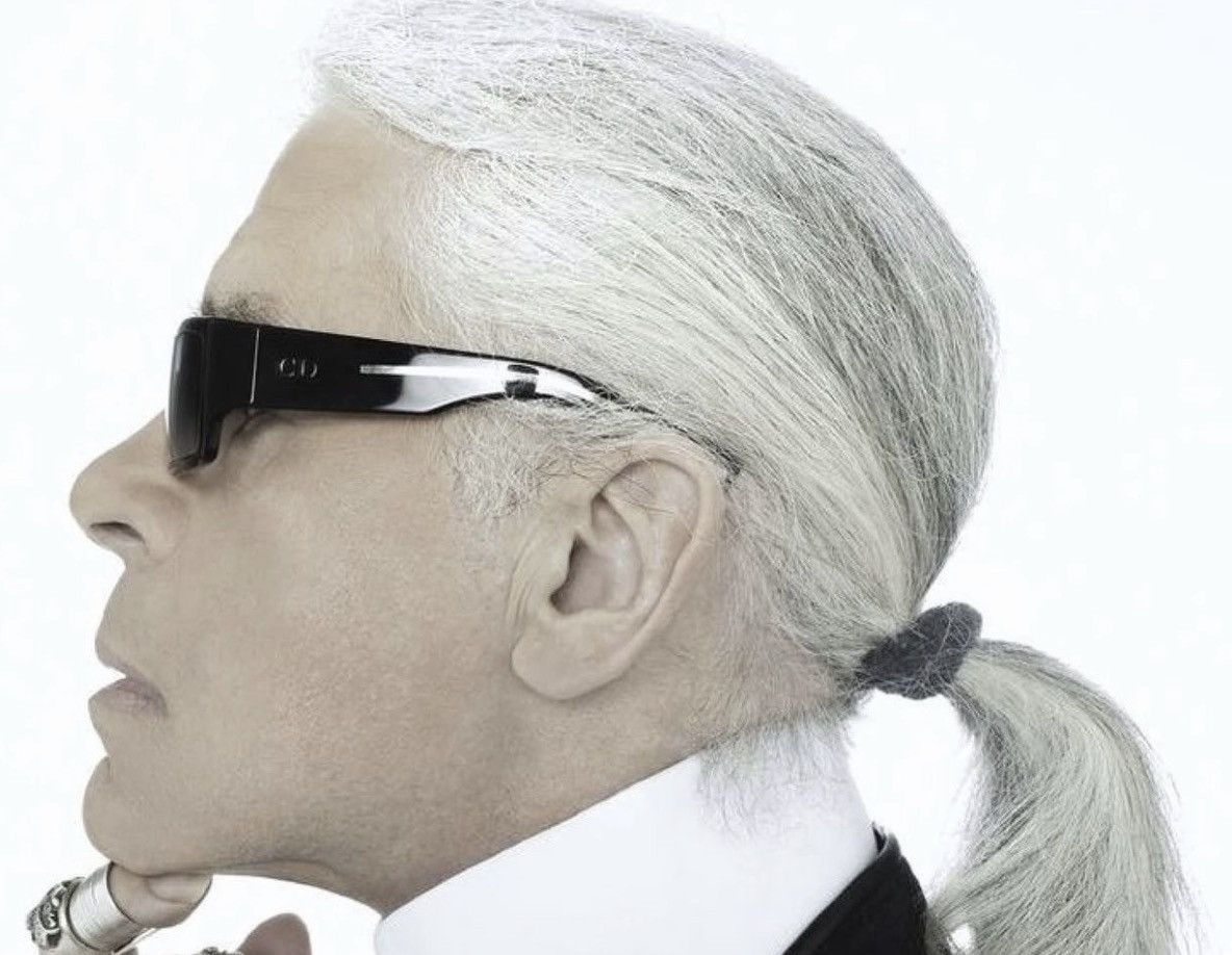 Dior × Hedi Slimane Dior Homme black tie 3/s thin sunglasses by Hedi Slimane Size ONE SIZE - 1 Thumbnail
