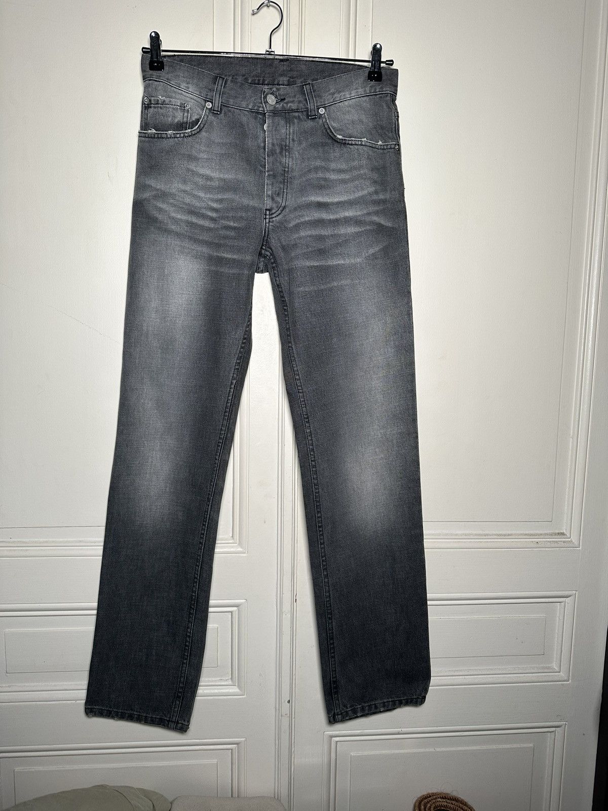 00’s Helmut Lang Classic 5 Pocket Grey Denim - T.31