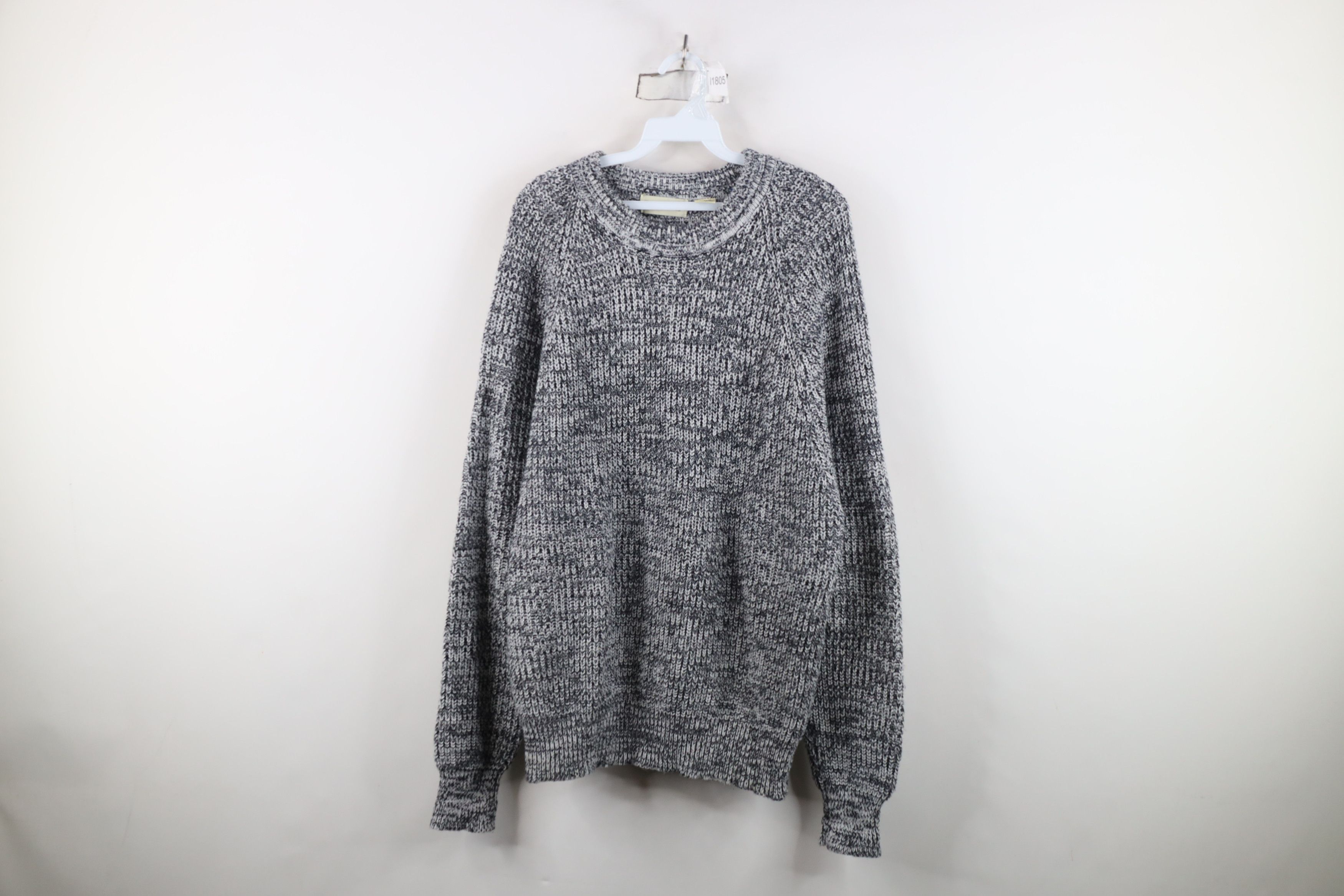 Vintage Vintage 90s Streetwear Chunky Ribbed Knit Crewneck Sweater Size US XL / EU 56 / 4 - 1 Thumbnail
