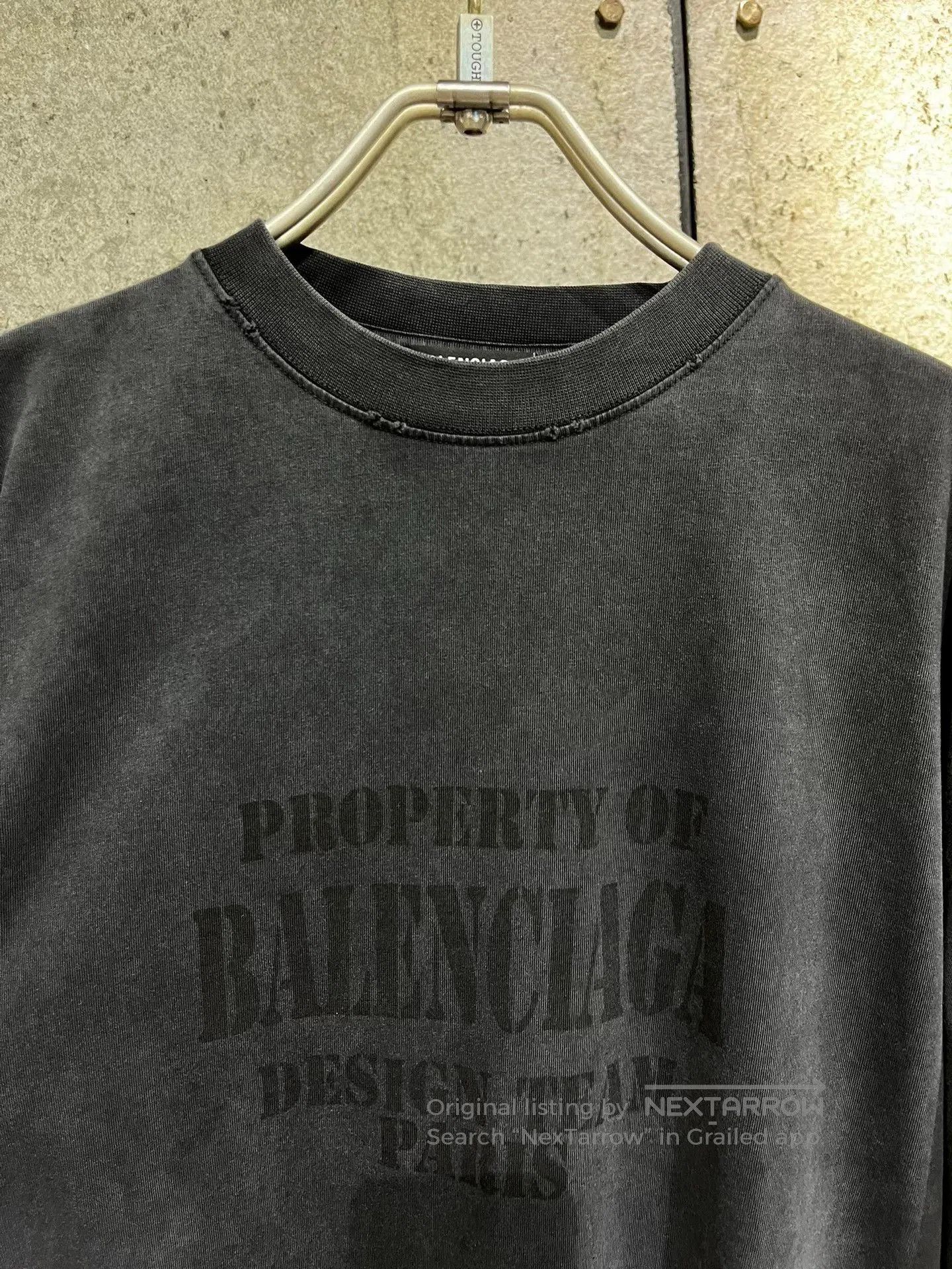 Balenciaga Balenciaga Design Team Black Distressed Tee M. Size US M / EU 48-50 / 2 - 1 Thumbnail
