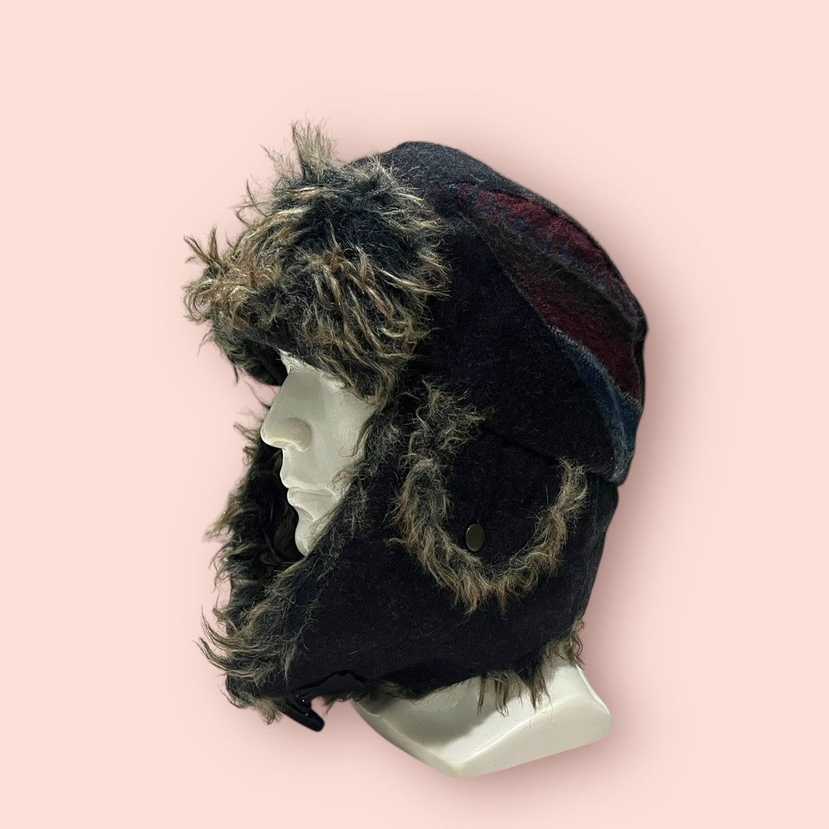 If Six Was Nine × Japanese Brand VINTAGE FAUX FUR TRAPPER HAT ALT BEANIE Size ONE SIZE - 9 Thumbnail