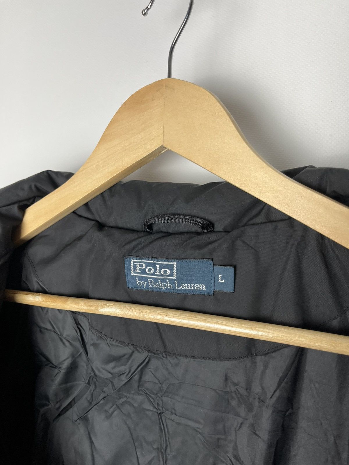 Polo Ralph Lauren Vintage Black Puffer Polo Raplh Lauren Size US L / EU 52-54 / 3 - 6 Thumbnail