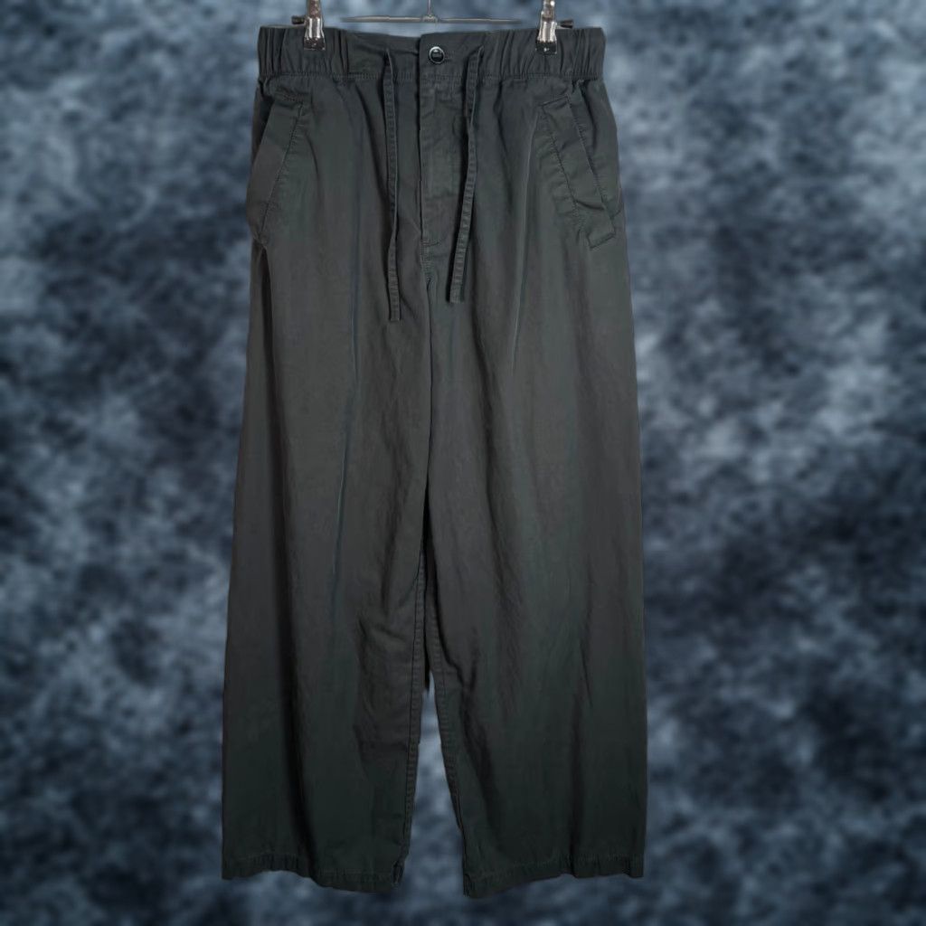 Cos COS Mens Pants XS Black Wide-Leg Cotton Blend Size US 27 - 1 Thumbnail