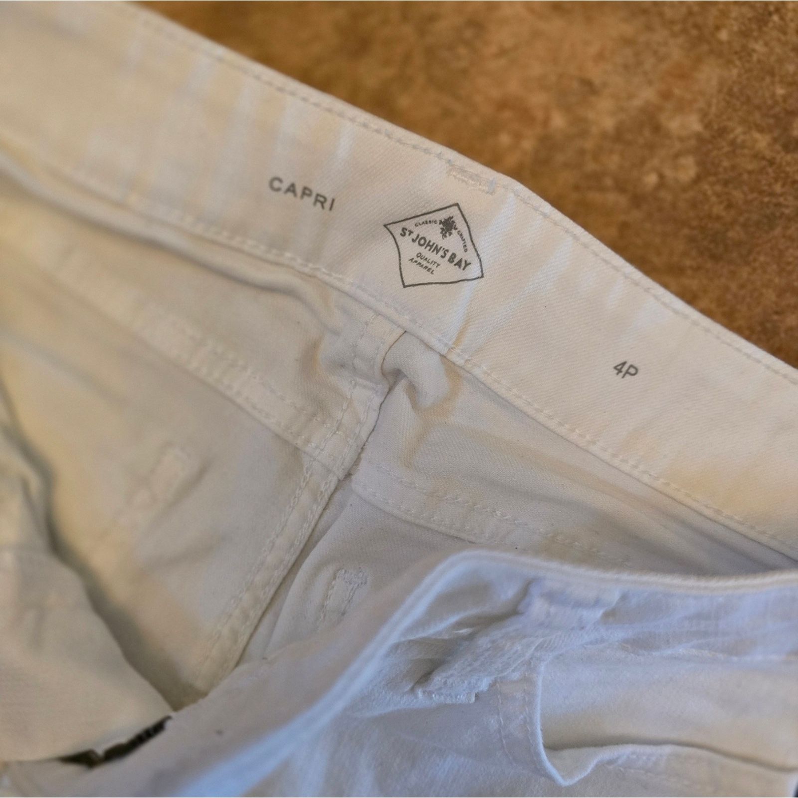 St. Johns Bay White Denim | ST JOHN'S BAY | Classic Jean Capri Size 27" / US 4 / IT 40 - 3 Thumbnail