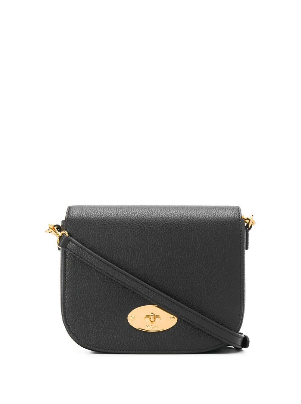 Mulberry 'Darley' Black Crossbody Bag with Adjustable and Removable Shoulder Strap and Turn-Lock Closure in Grained Leather Woman Size ONE SIZE - 1 Thumbnail