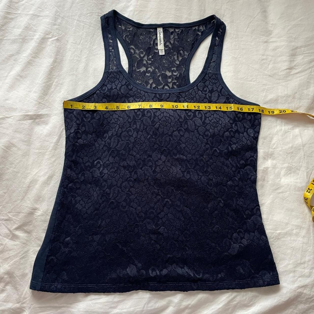Aeropostale Aeropostale Navy Blue Lacy Tank Size XL Size XL / US 12-14 / IT 48-50 - 3 Thumbnail