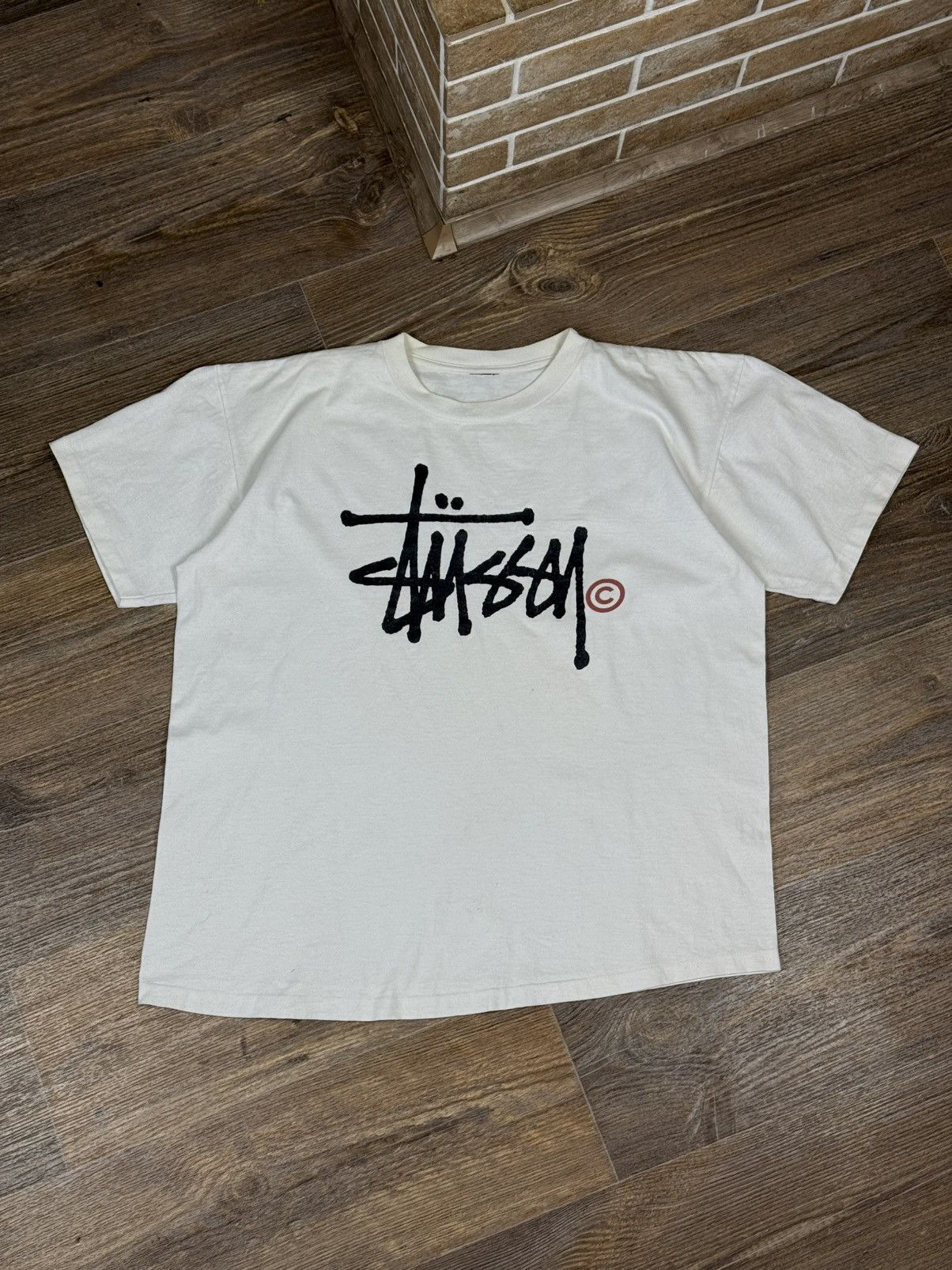 Stussy Vintage 90's Stussy Made in USA Big Logo Single Stitch Shirt Size US XL / EU 56 / 4 - 2 Thumbnail