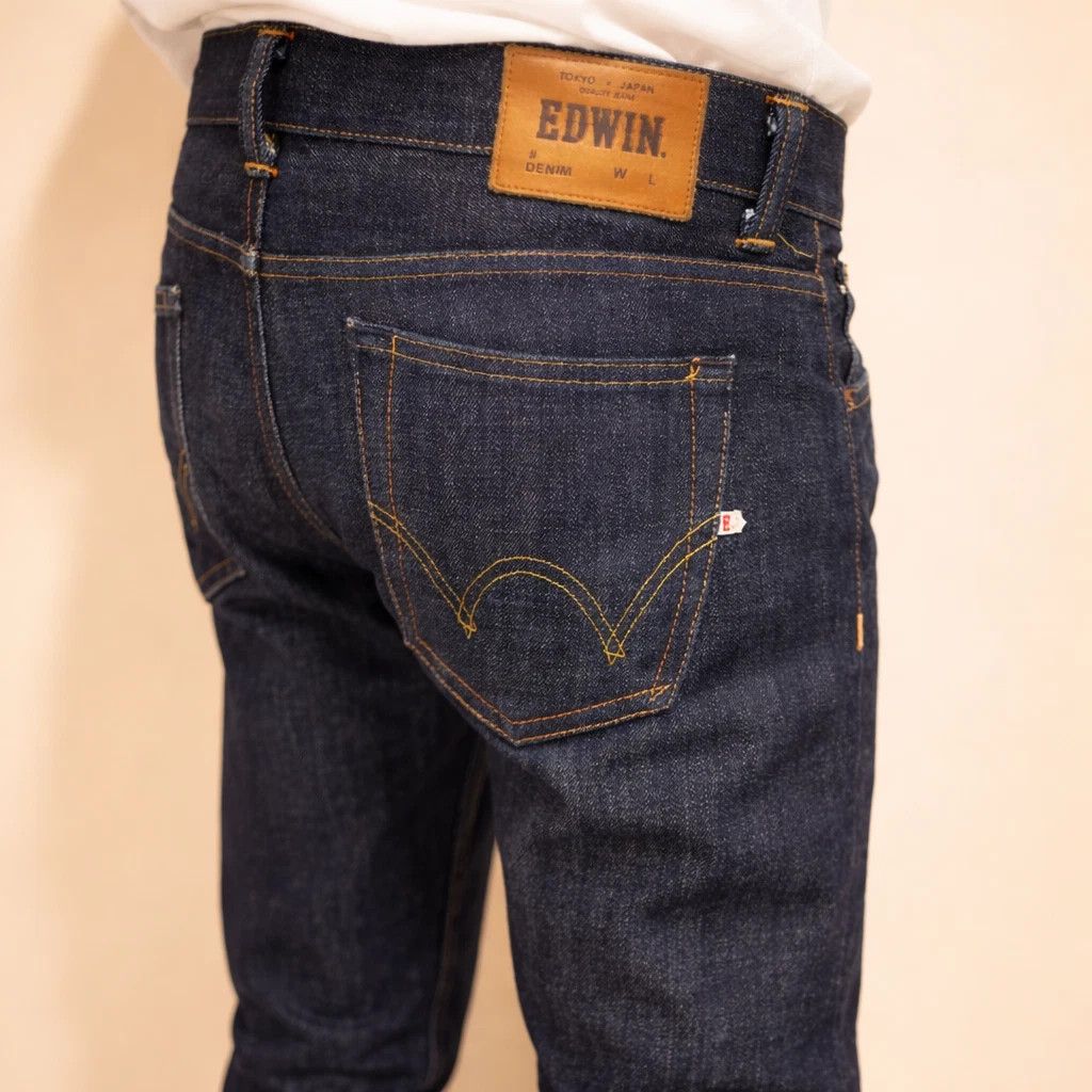 Edwin Edwin Japanese Denim Selvage Jeans ED-71 Slim Blue Mens Size US 32 / EU 48 - 4 Thumbnail