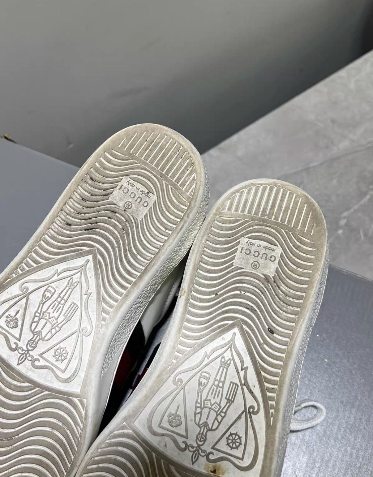 Gucci Gucci Ace White Green Bee Sneakers J42 Size US 8 / EU 41 - 6 Thumbnail
