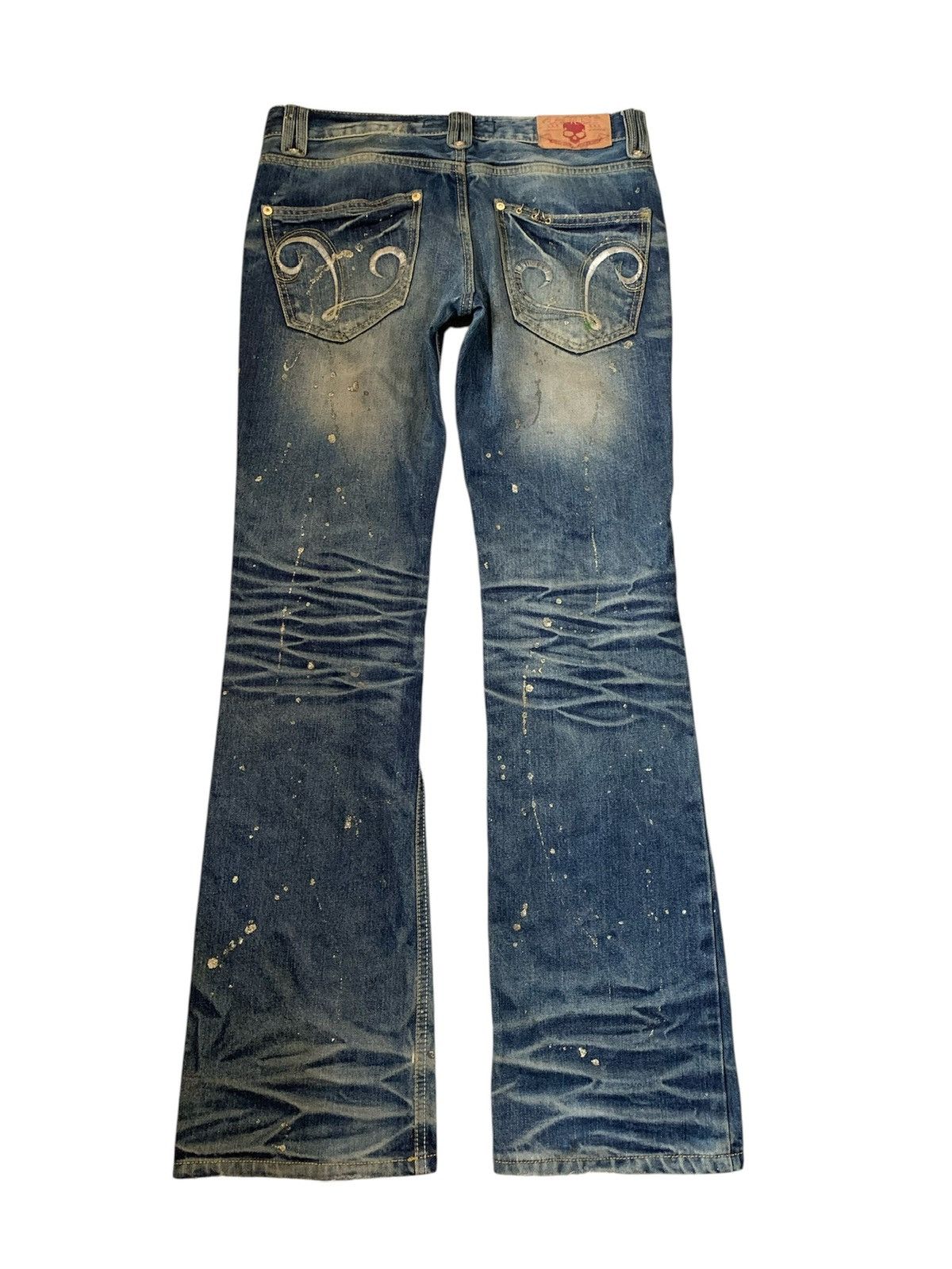 If Six Was Nine 🐍 LAGUST Distressed Flared Denim - If Six Was Nine LGB Style Size US 32 / EU 48 - 2 Thumbnail