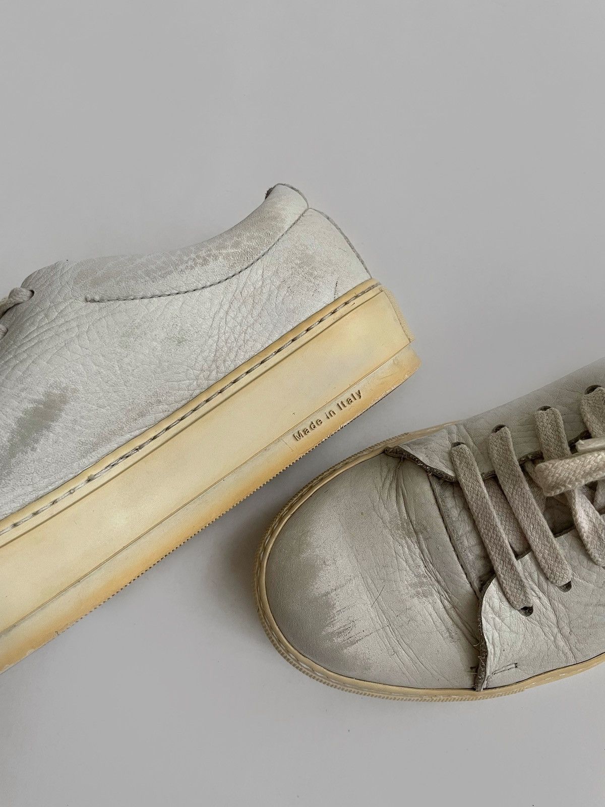 Acne Studios Acne Studios leather platform distressed shoes Size US 8 / IT 38 - 9 Thumbnail