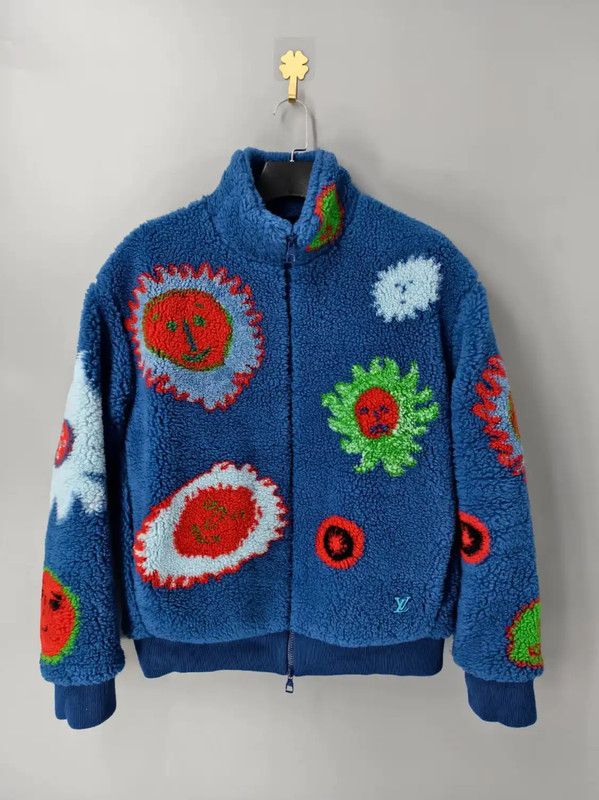 Louis Vuitton Louis Vuitton Blue Wool Men's Jacket 0089 Size L / US 10 / IT 46 - 1 Thumbnail