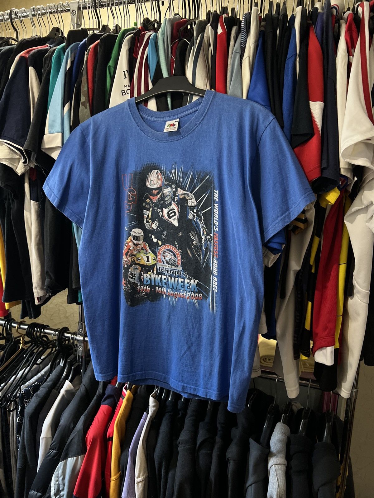Band Tees 2008/2009 VINTAGE THE ULSTER GRAND PRIX WORLD’S FASTEST RACE Size US L / EU 52-54 / 3 - 1 Thumbnail