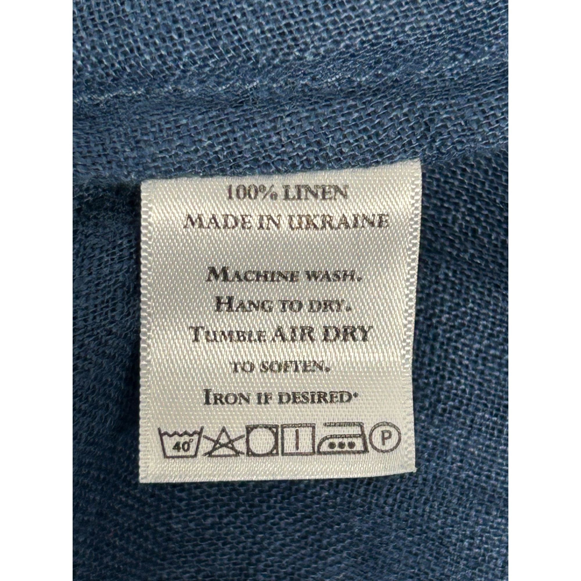 Other Crown Linen Designs Audrey Blue Layered Tunic Top in Blue - Size M / US 6-8 / IT 42-44 - 5 Thumbnail