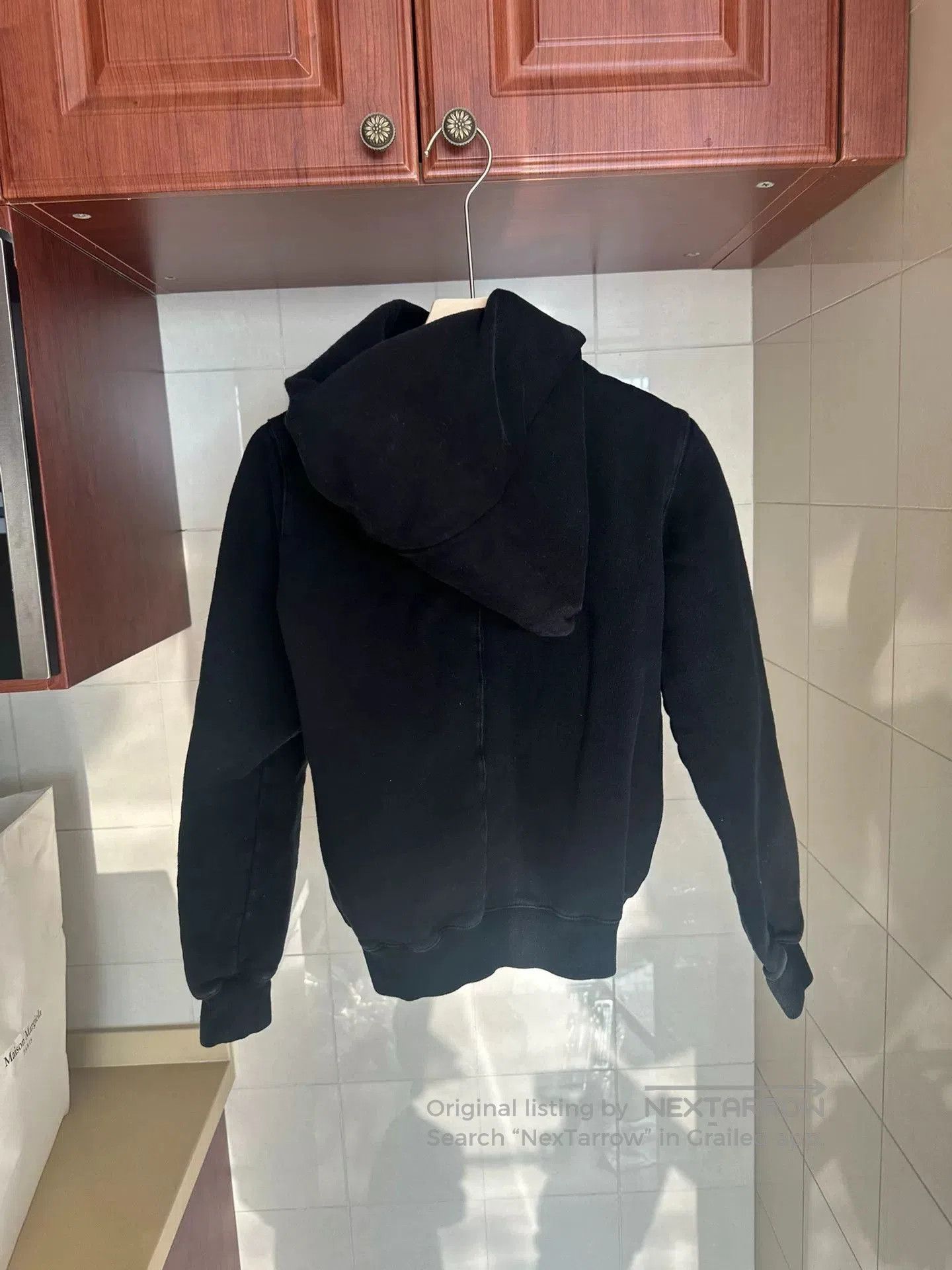 Rick Owens Rick Owens Black Zippered Hooded Jacket. Size M / US 6-8 / IT 42-44 - 2 Thumbnail