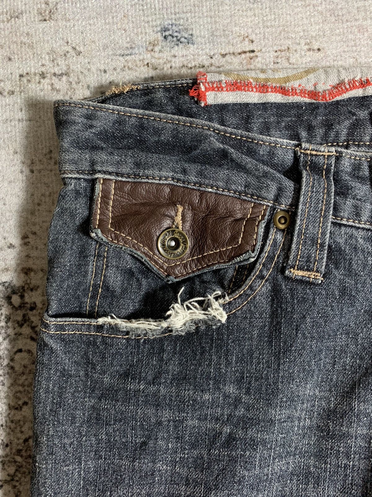 Vintage 💥BINDING OFFER💥2000s Cargo Distressed Denim Jeans Undefined Size US 32 / EU 48 - 6 Thumbnail