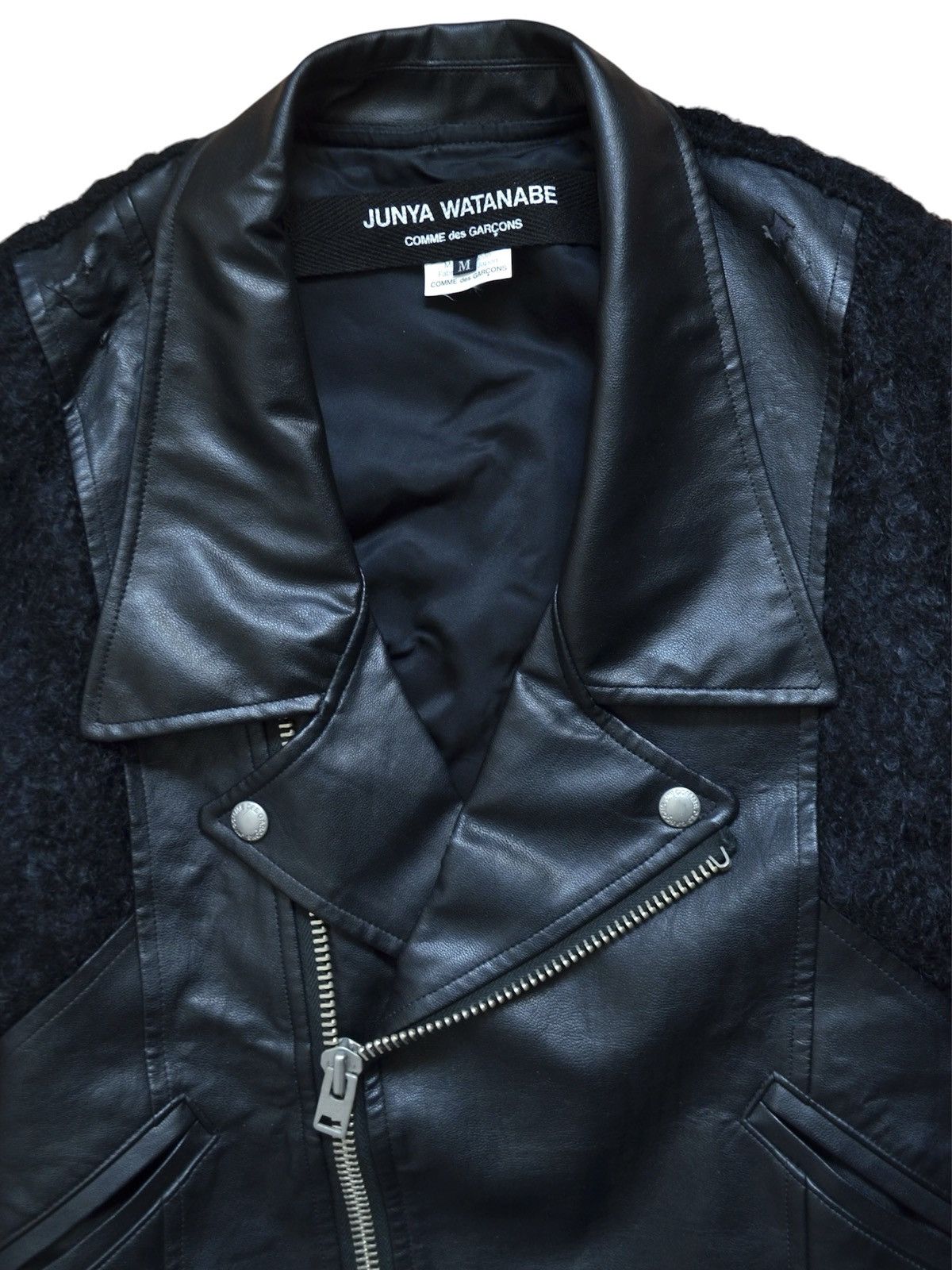 Junya Watanabe Junya Watanabe Fall Winter 2013 Leather Biker Jacket Size M / US 6-8 / IT 42-44 - 4 Thumbnail