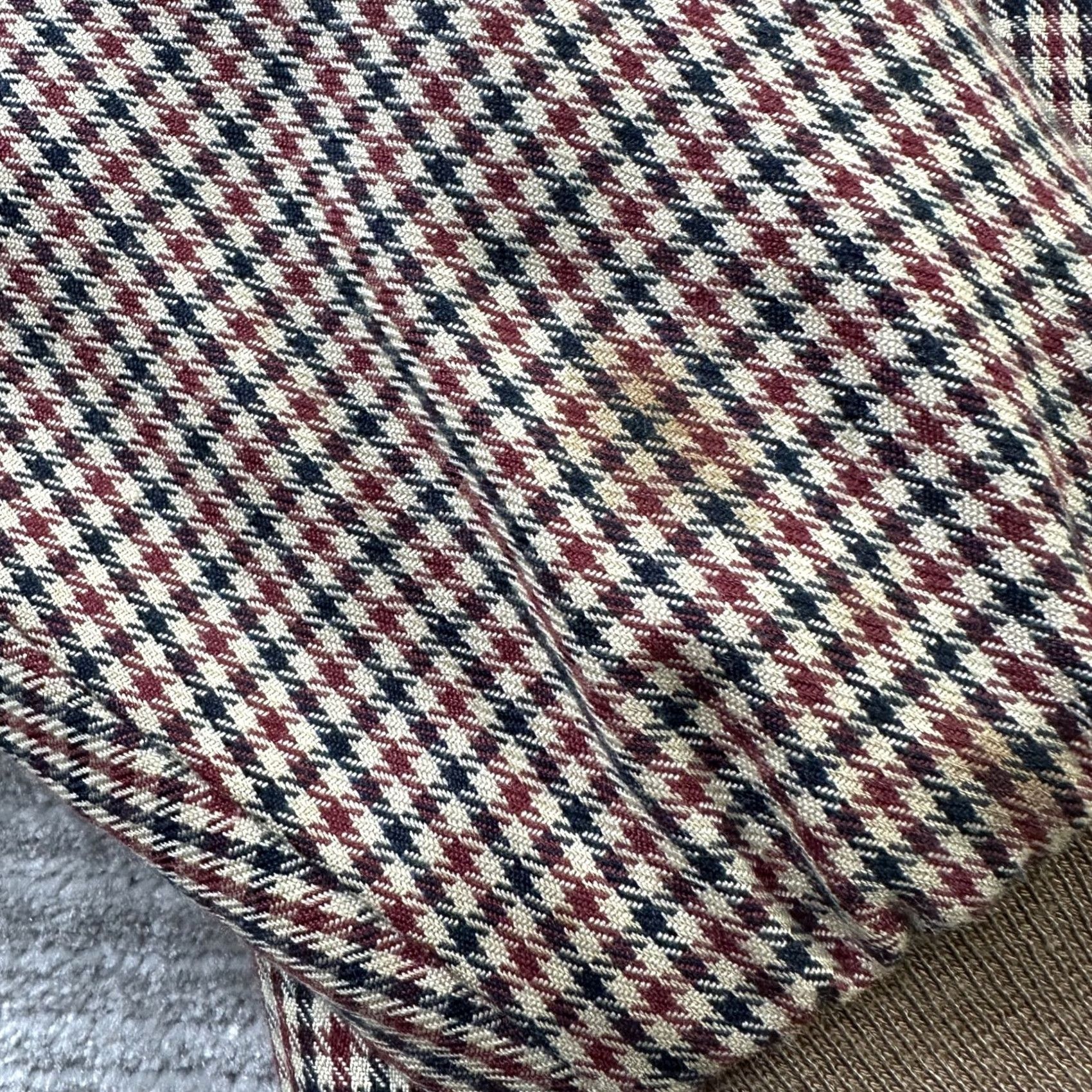 Vintage VINTAGE Califf Jacket Bomber Mens Large Brown Houndstooth Zip Plaid Size US L / EU 52-54 / 3 - 5 Thumbnail