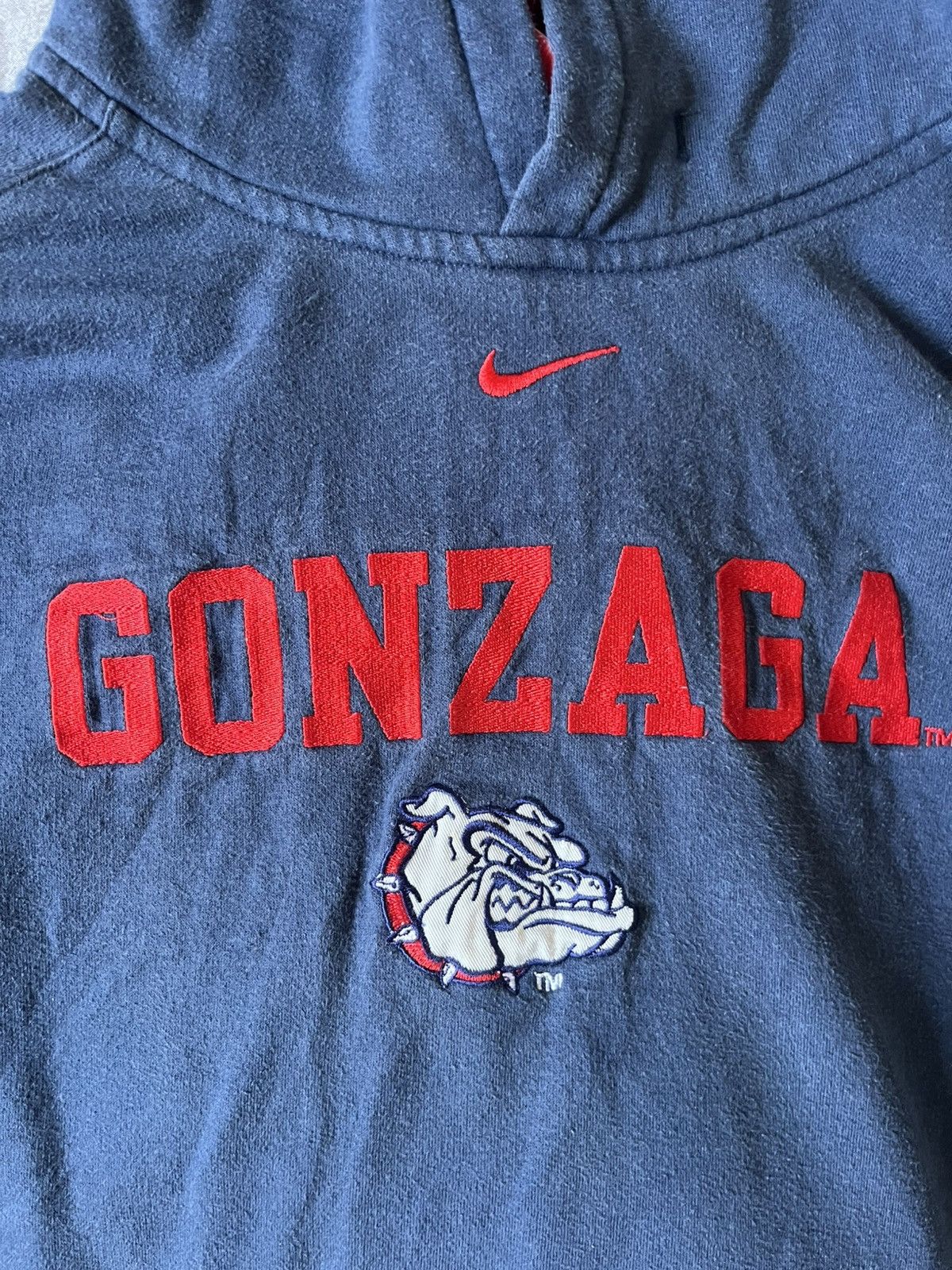 Nike × Vintage Vintage Gonzaga University Hoodie Nike Large Size US L / EU 52-54 / 3 - 2 Thumbnail
