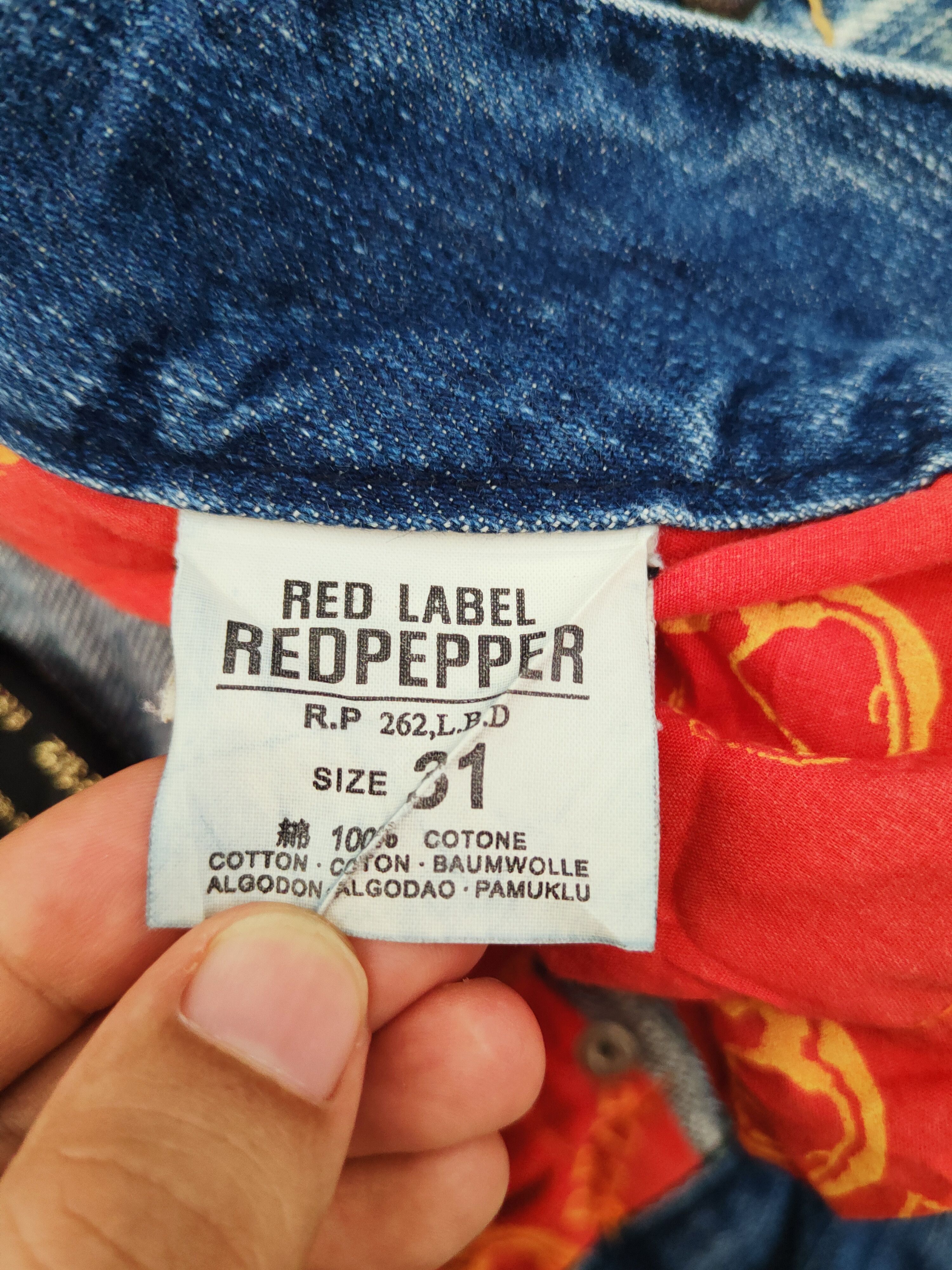 Japanese Brand Redpepper Blue Distressed Ripped Jeans #S2698 Size 31" - 21 Thumbnail