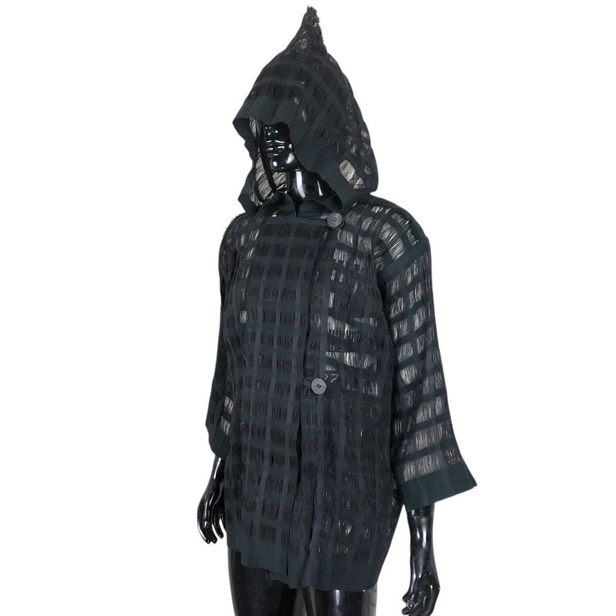 Issey Miyake Vintage Issey Miyake Permanente S/S 1995 Wool Mesh Jacket Size US L / EU 52-54 / 3 - 17 Thumbnail