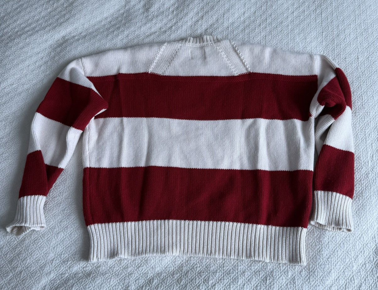 Rhude Rhude Red and Cream Knitted Sweater Size US L / EU 52-54 / 3 - 7 Thumbnail