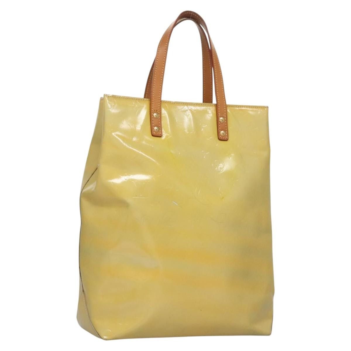 Louis Vuitton LOUIS VUITTON Monogram Vernis Reade MM Hand Bag Gris M91142 Size ONE SIZE - 1 Thumbnail