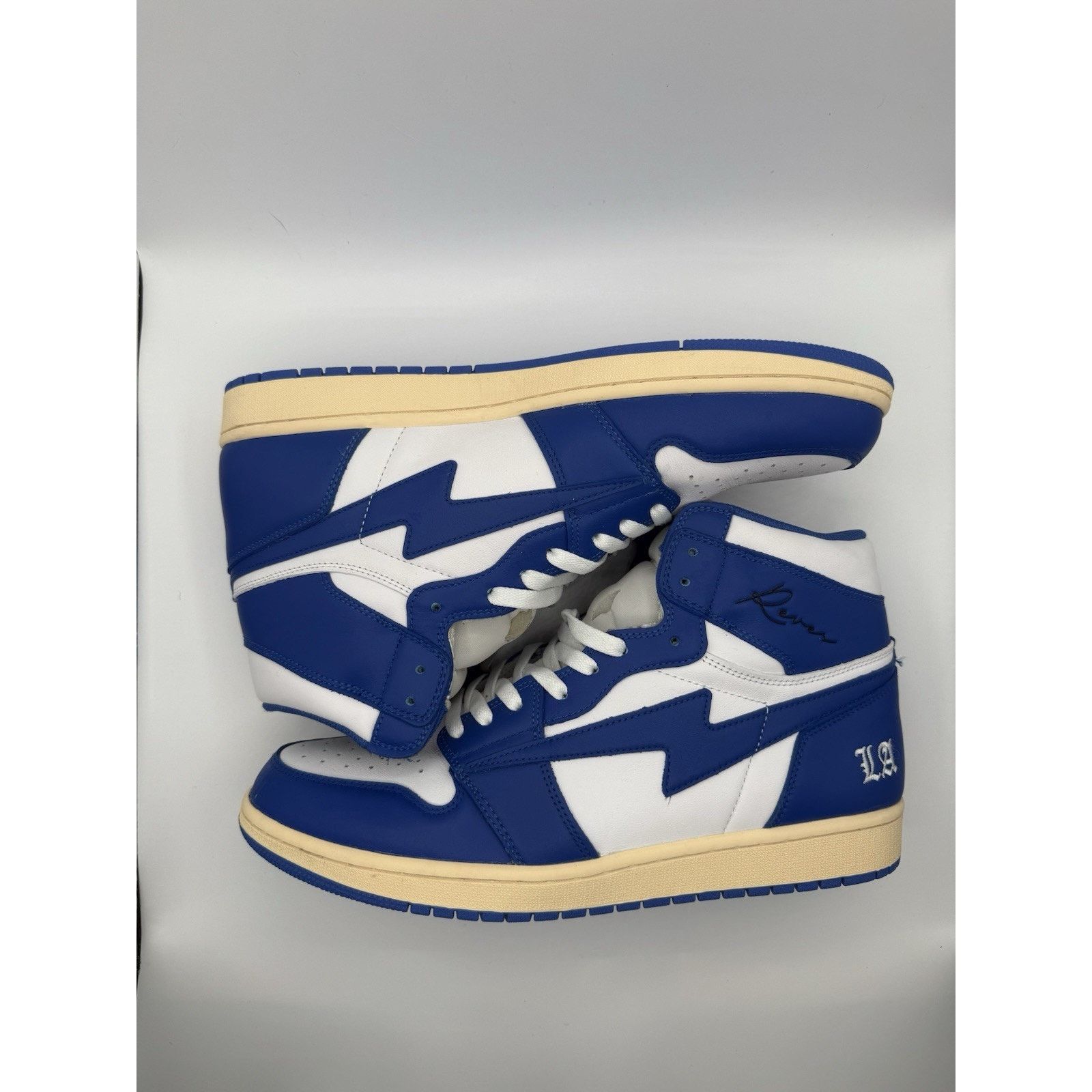 Reves Paris Reves Paris/Air Kiy ‘85 HI "Sport Blue" Los Angeles Sz 12.5 Size US 12.5 / EU 45-46 - 2 Thumbnail
